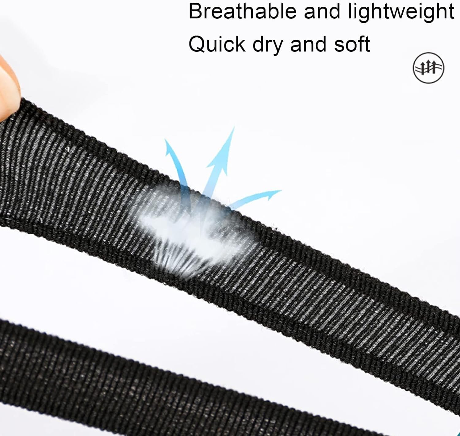 Pack of 50 Hair Bands Black Cotton Metal Free Elastic Hair Bobbles Thick for Women You Can Use the Hair Bands Hair Accessories