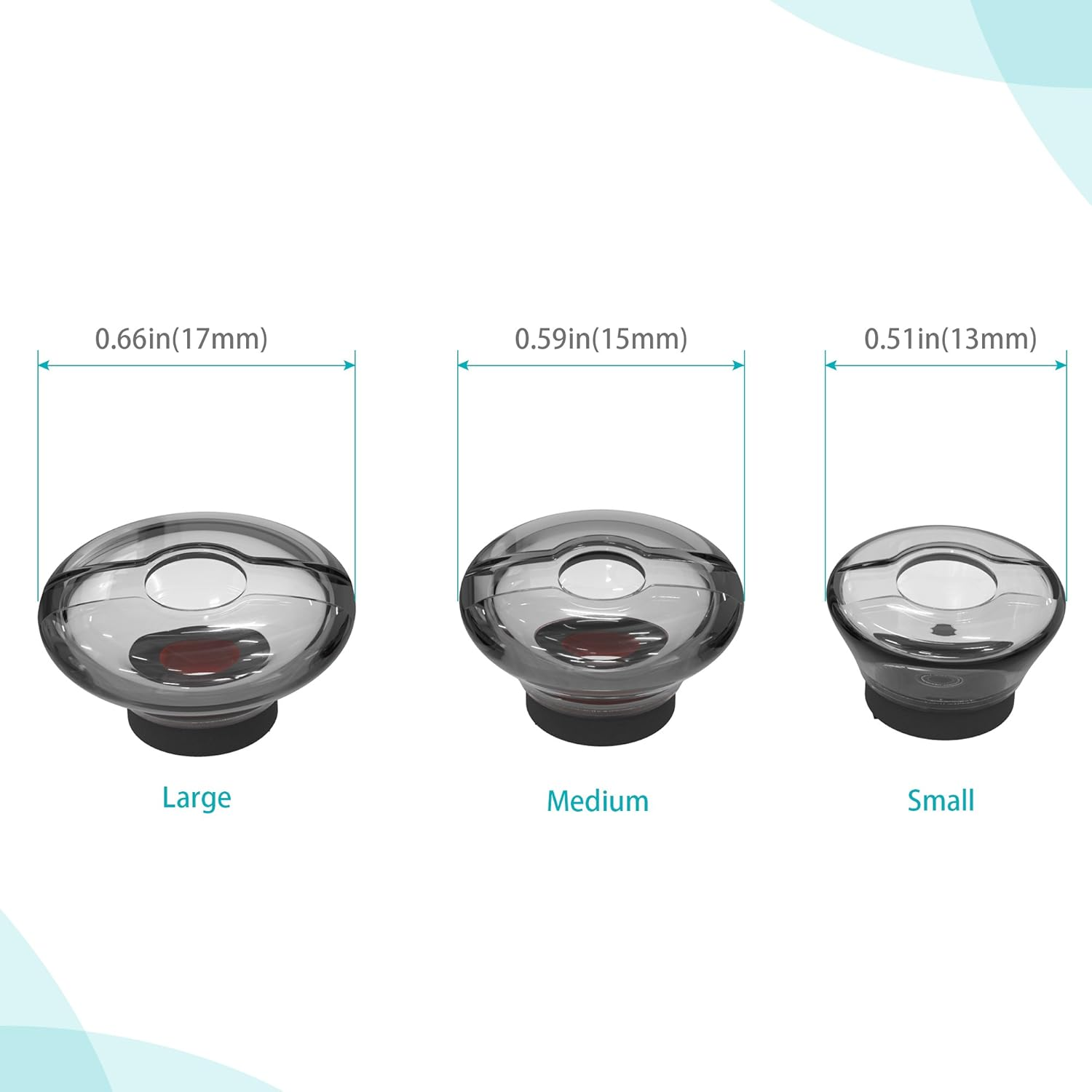 Wiki VALLEY Eartips Replacement for Plantronics Voyager 5200,Earphone Kits Earpads for Voyager 5200 Headphone [24 Month Warranty] (Three Size) - Large Size image number 2