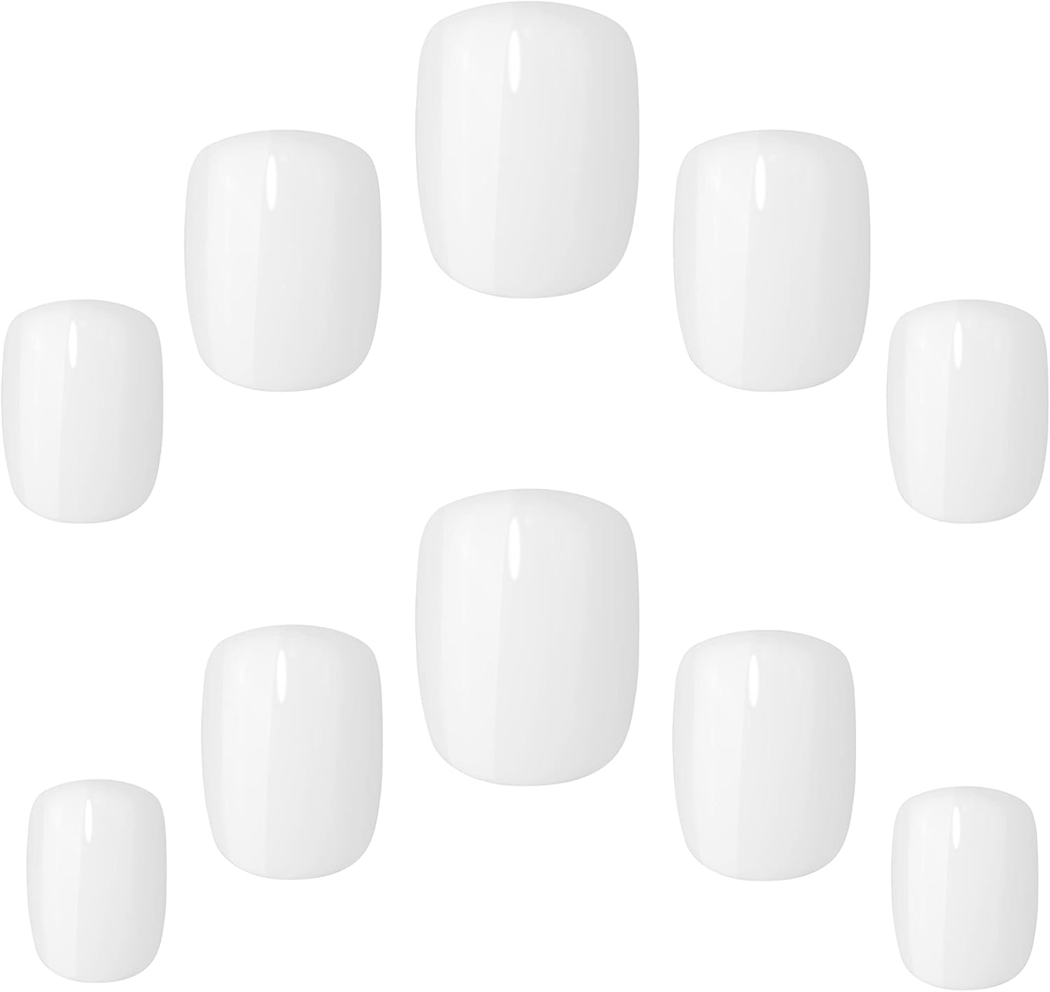 Elegant Touch Colour False Nails - QUITE WHITE image number 1