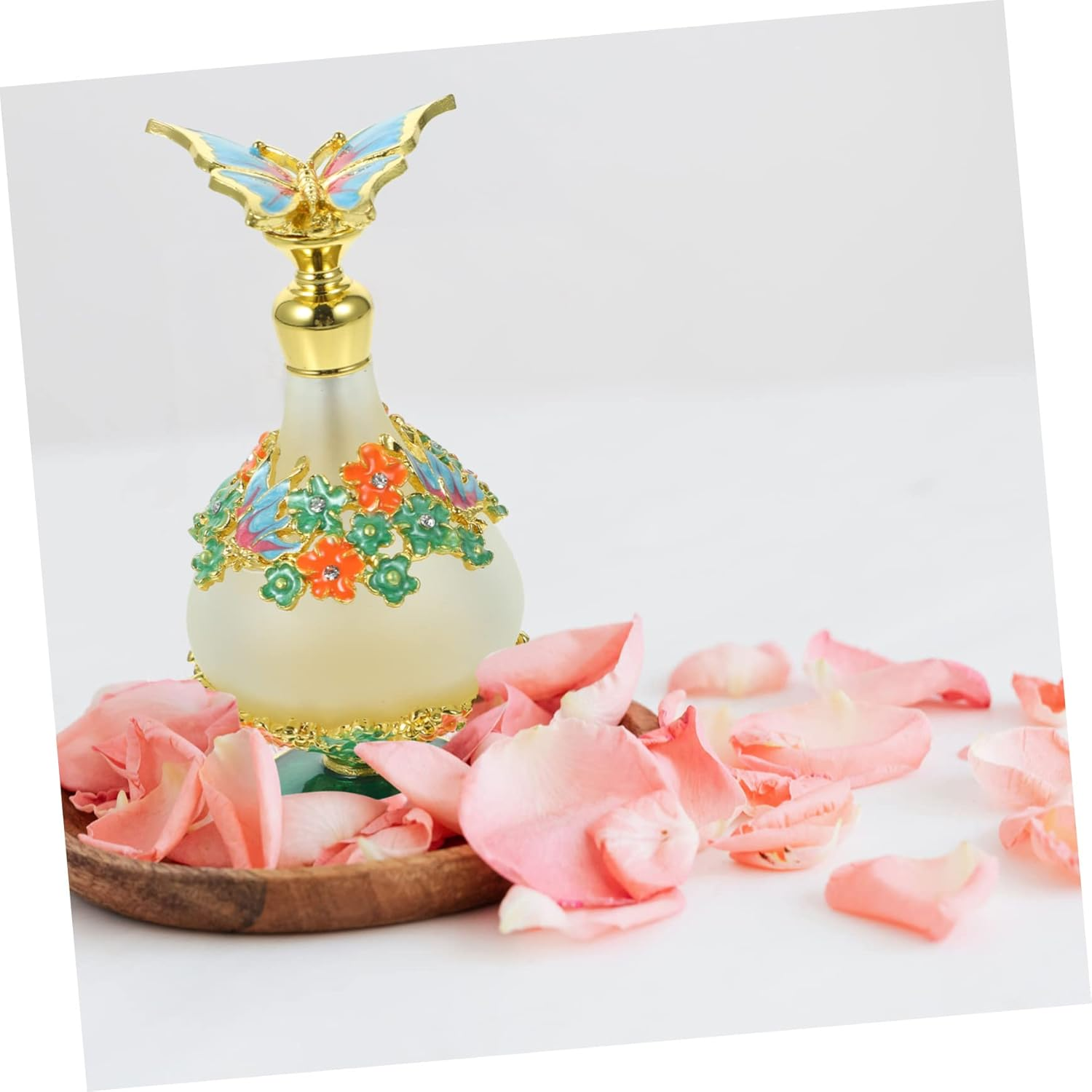 30Ml Refillable Perfume Travel Size Bottle Fine Neck Butterfly Cap Essential Oil Storage image number 2