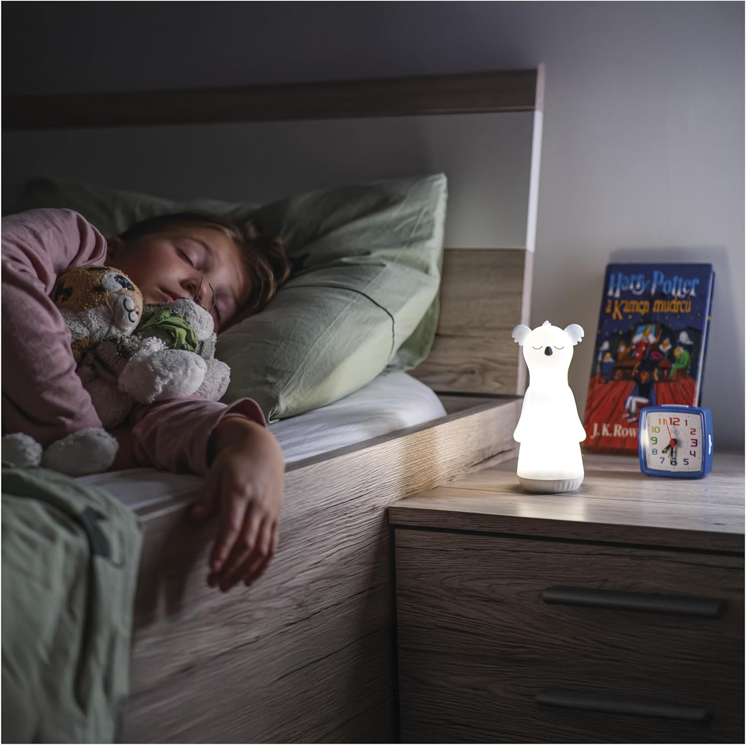 EMOS - Koala Rechargeable Night Light and Torch - Shock-Resistant Children'S Lamp 2In1-4 Light Modes, 2 Light Sources - 1200 Mah Li-Ion, Including USB Charging Cable - Light Blue image number 3