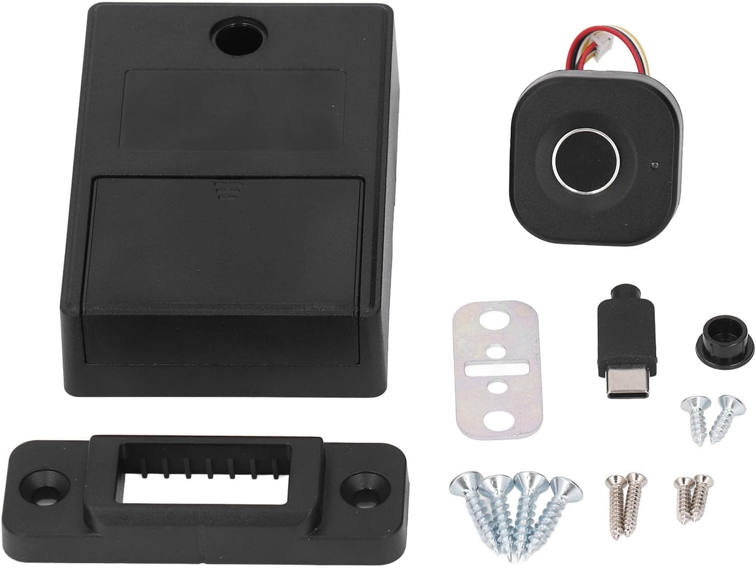 Bluetooth Fingerprint Cabinet Lock, Smart Biometric Cabinet Lock, Keyless Drawer Furniture Lock, Keyless Hidden File Drawer Wardrobe Lock, Furniture Privacy Lock for Home Office image number 5