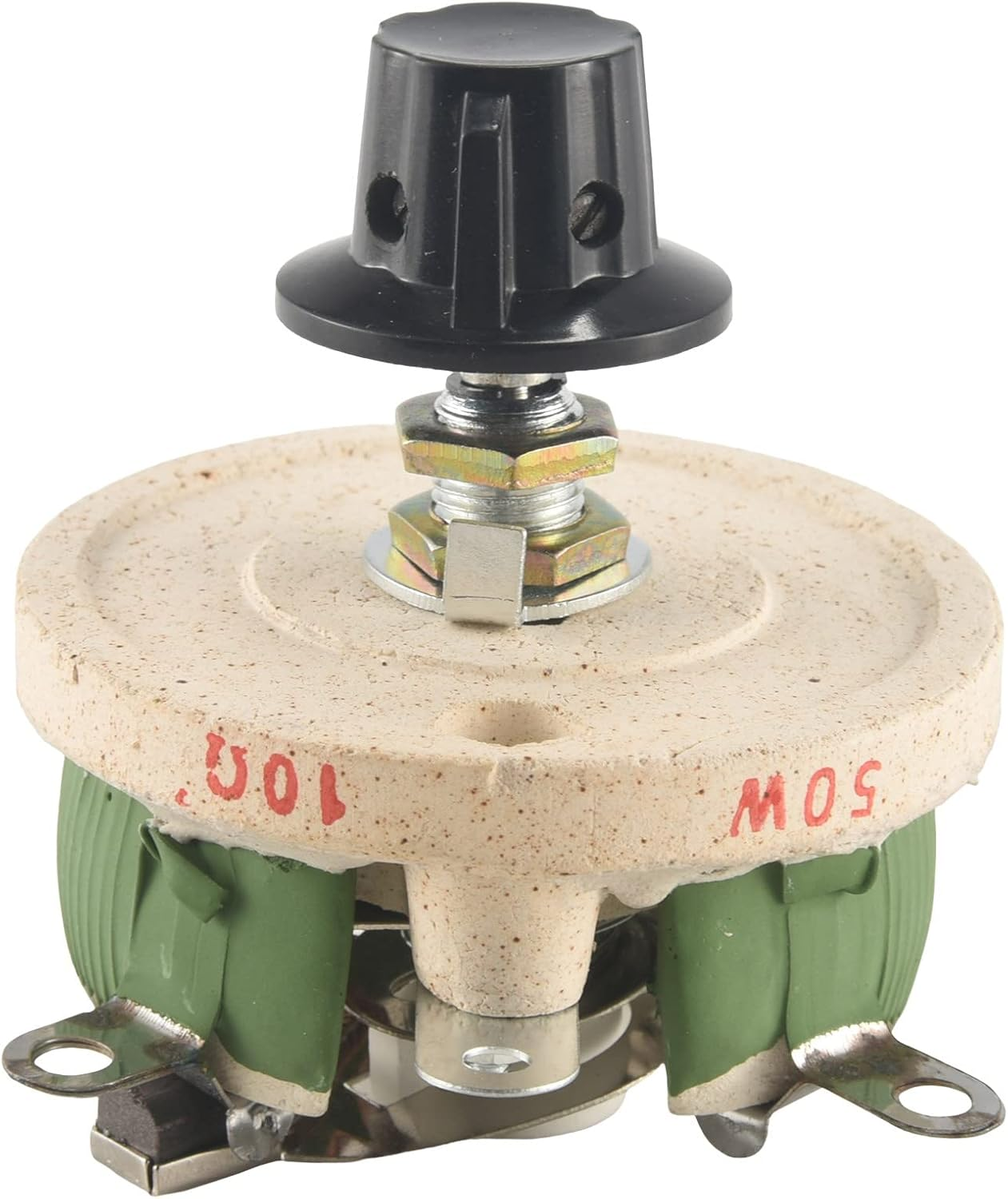 Barbuly 50W 10 Ohm Ceramic Potentiometer Variable Taper Pot Resistor Rheostat image number 1