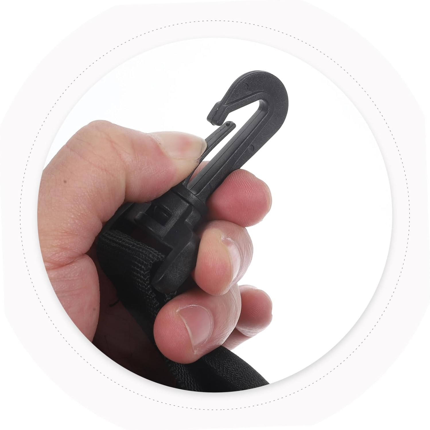 Abaodam Adjustable Laptop Shoulder Strap with Padded Oxford Cushion Comfortable Replacement Messenger Bag Belt for Briefcase Tote Crossbody Bags and Luggage Black Nylon Strap image number 3