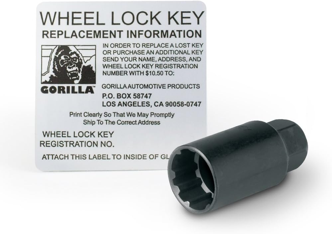 Gorilla Automotive Toyota O.E. Wheel Locks with Washer 4-Pack 12 Millimeter X 1.50 Chrome