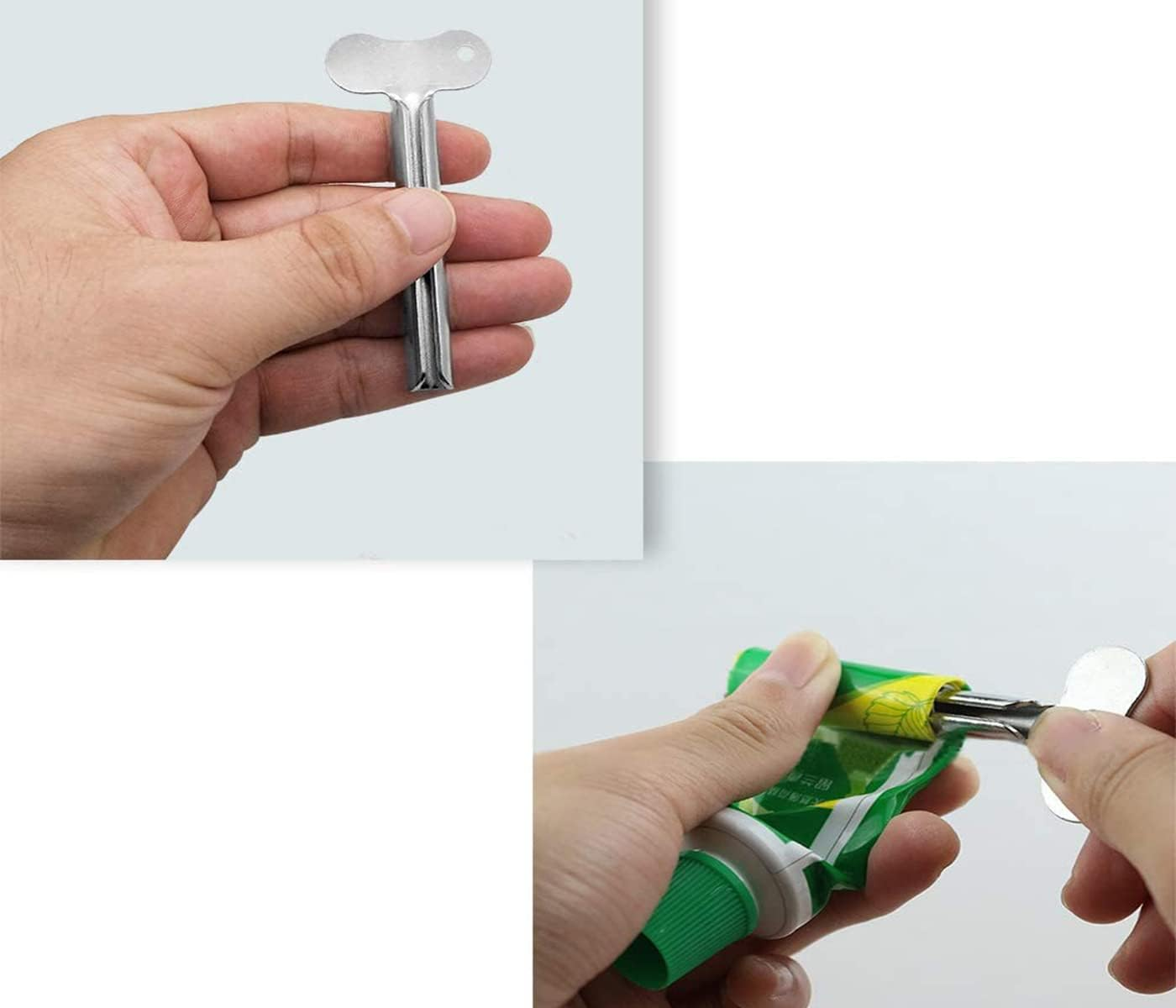 Tube Squeezer - 4PCS Stainless Steel Tube Squeezer - Tube Squeezer Stainless Steel, Toothpaste Dispenser,Metal Toothpaste Tube Squeezer, for Toothpaste Cosmetic Oil Cream Paint Squeezer image number 4