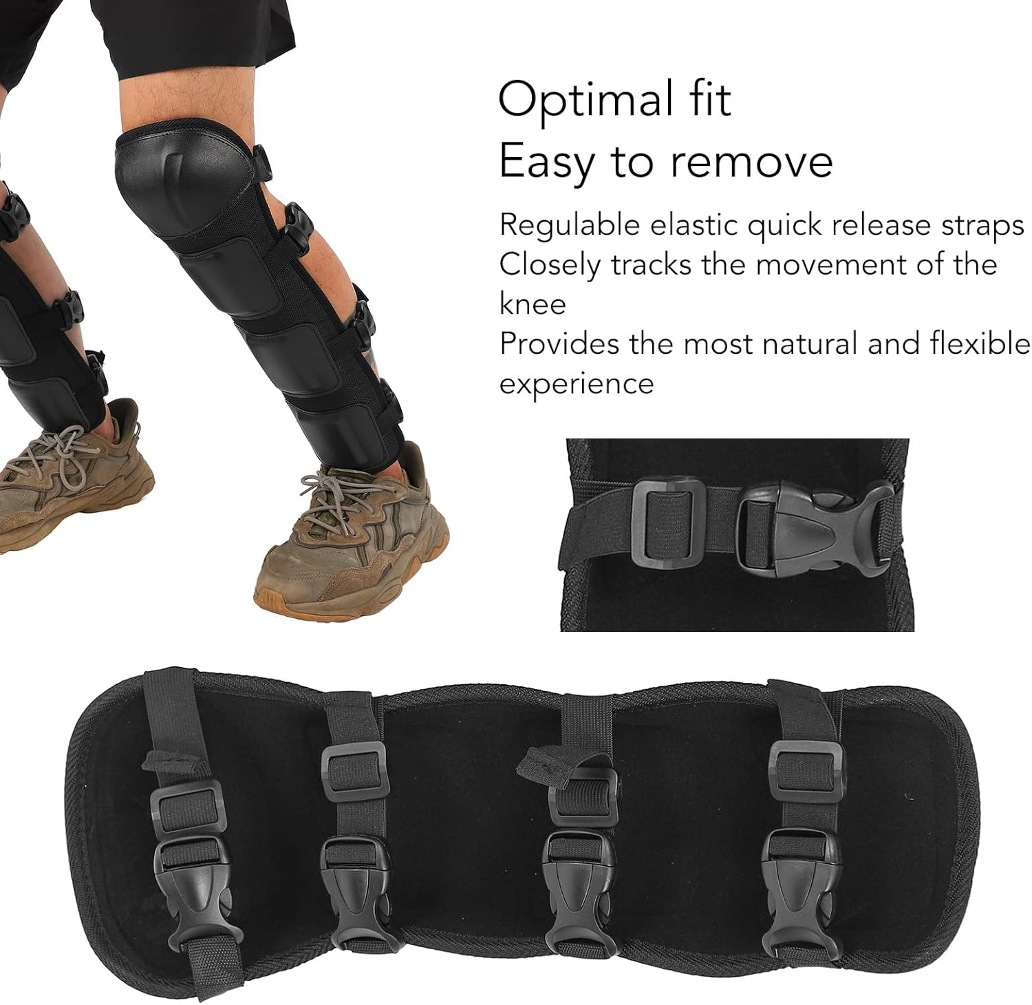 Shin Guards, 17.7In High Strength Chain Saw Shin Guards Flexible Regulable Knee Pads Comfortable Easy Remove Protective Shin Guard for Lawn Mowing, Brush Cutters image number 1