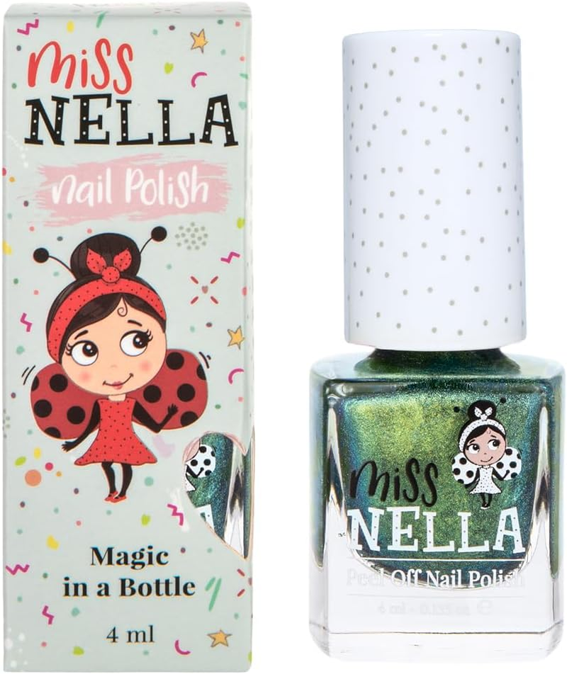 Miss Nella Galactic Unicorn Peel-Off Nail Polish Specially for Kids Purple Peel-Off Formula Non-Toxic, Water Based and Odourless