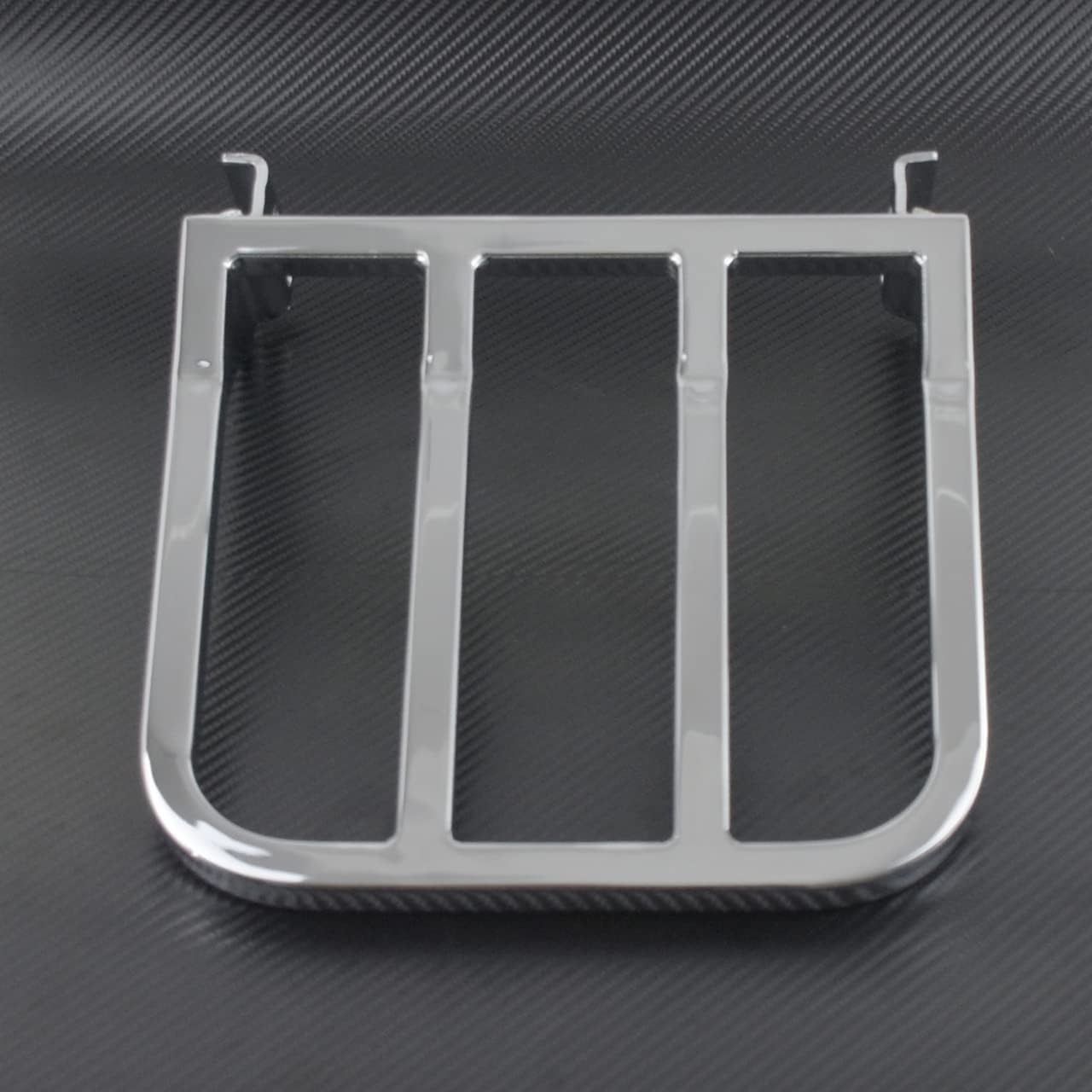 Motorcycle Detachable Rear Backrest Luggage Rack Fit for Harley Sportster XL Dyna Softail Chrome image number 5