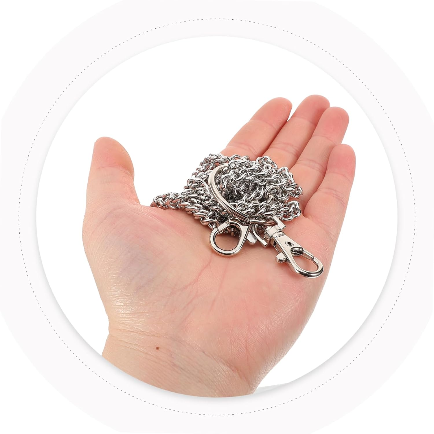 COSMEVIVI Pants Chains for Men Punk Style Metal Jean Chain Wallet Clasp Streetwear Accessory for Boys and Men image number 2