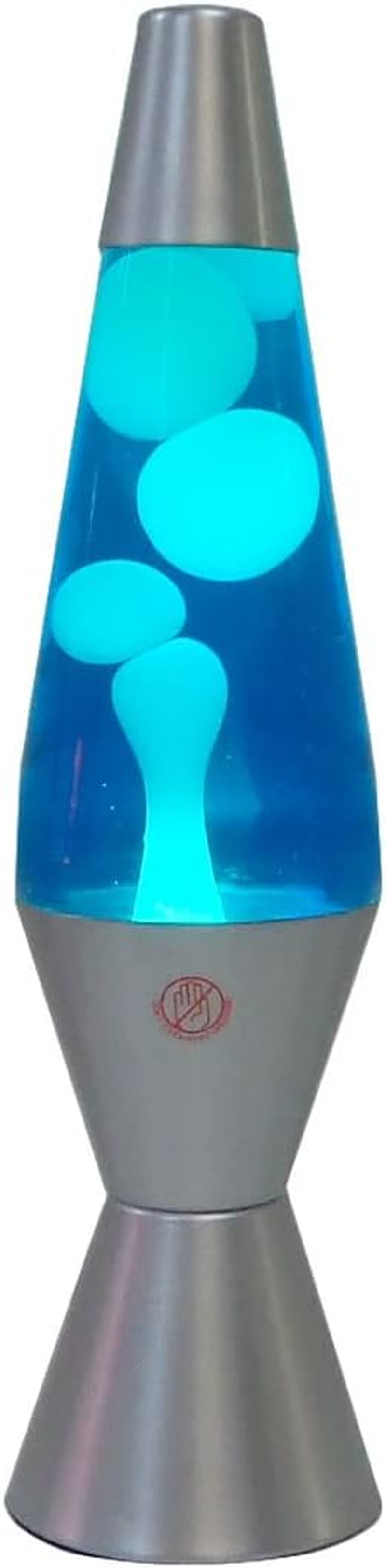 EOE Lava Table Lamp, 36 Cm Height, Blue/White image number 1