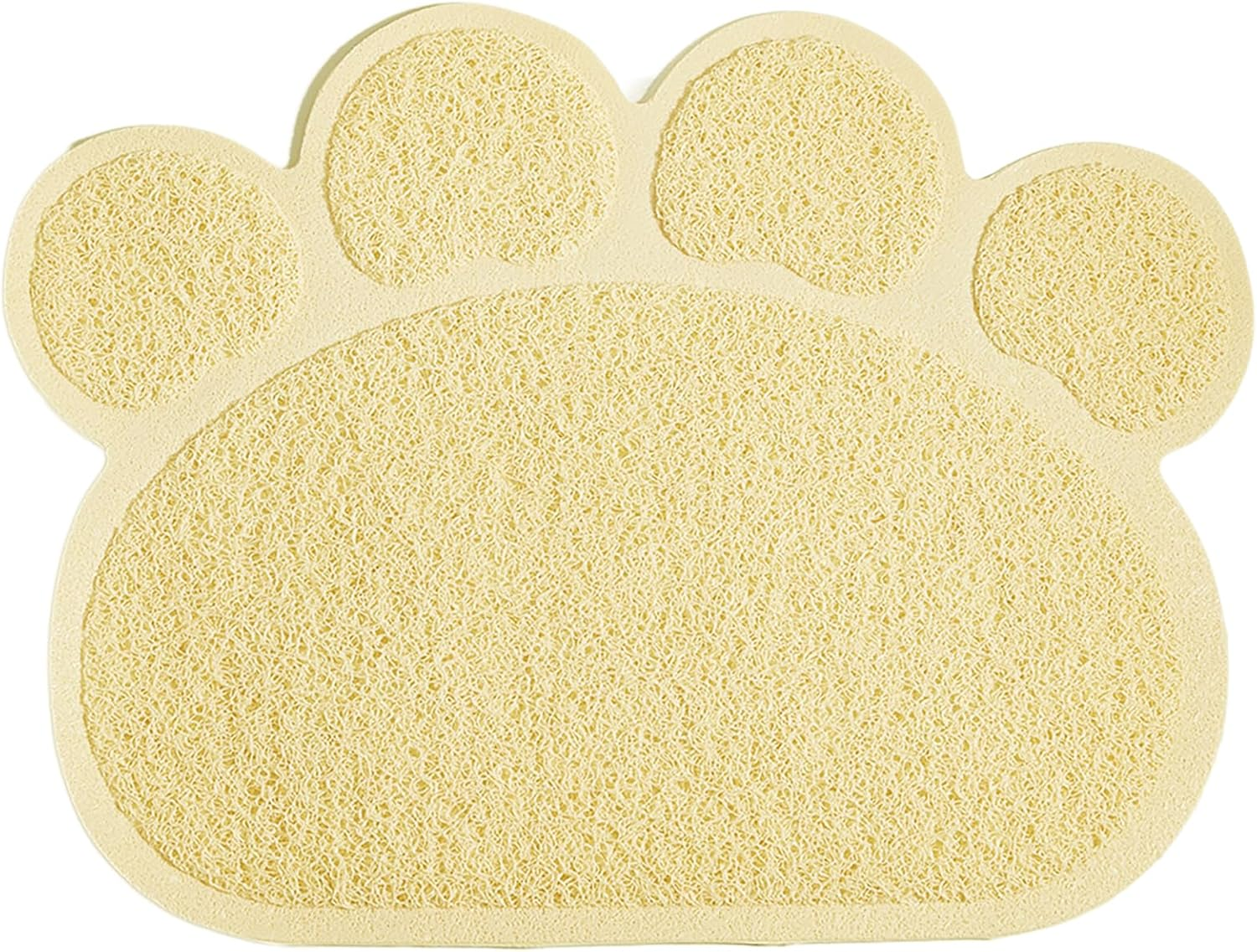 Dog Mat Pad, KINGCOO Cat Litter Tray Mattress, Pet Place Mat, Table Mat for Dogs and Cats, 30 X 40 Cm, Small Elastic PVC Paw Design (Beige) image number 6