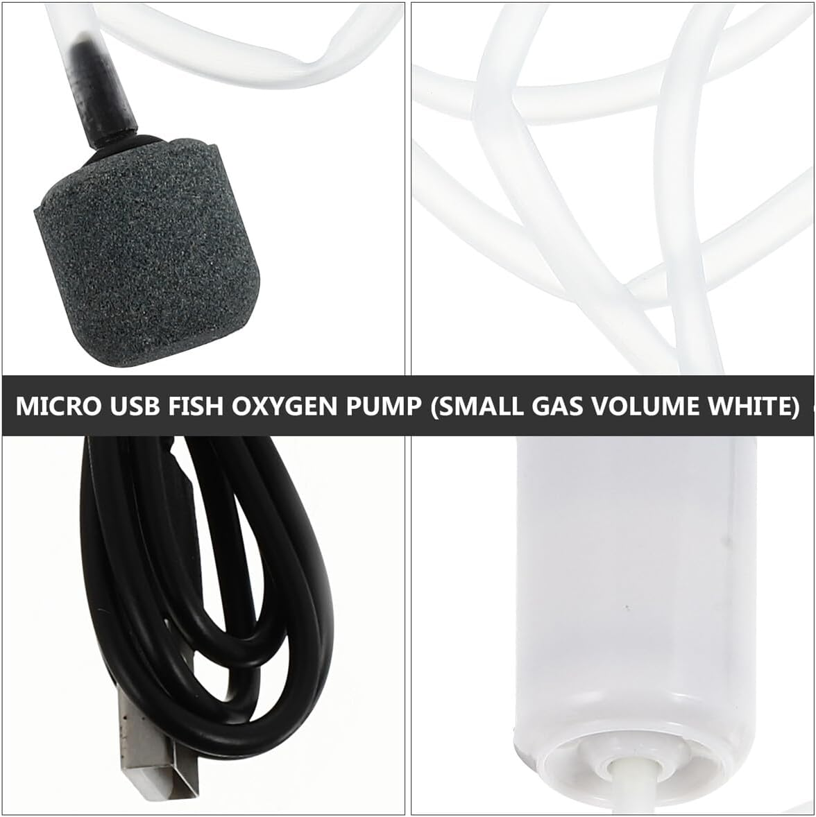 USB Rechargeable Small Aquarium Air Pump for Fish Tank Oxygen Aerator Portable Low Power Consumption Oxygen Pump with Quick Installation Quiet Operation for Hydroponics and Fishing image number 5