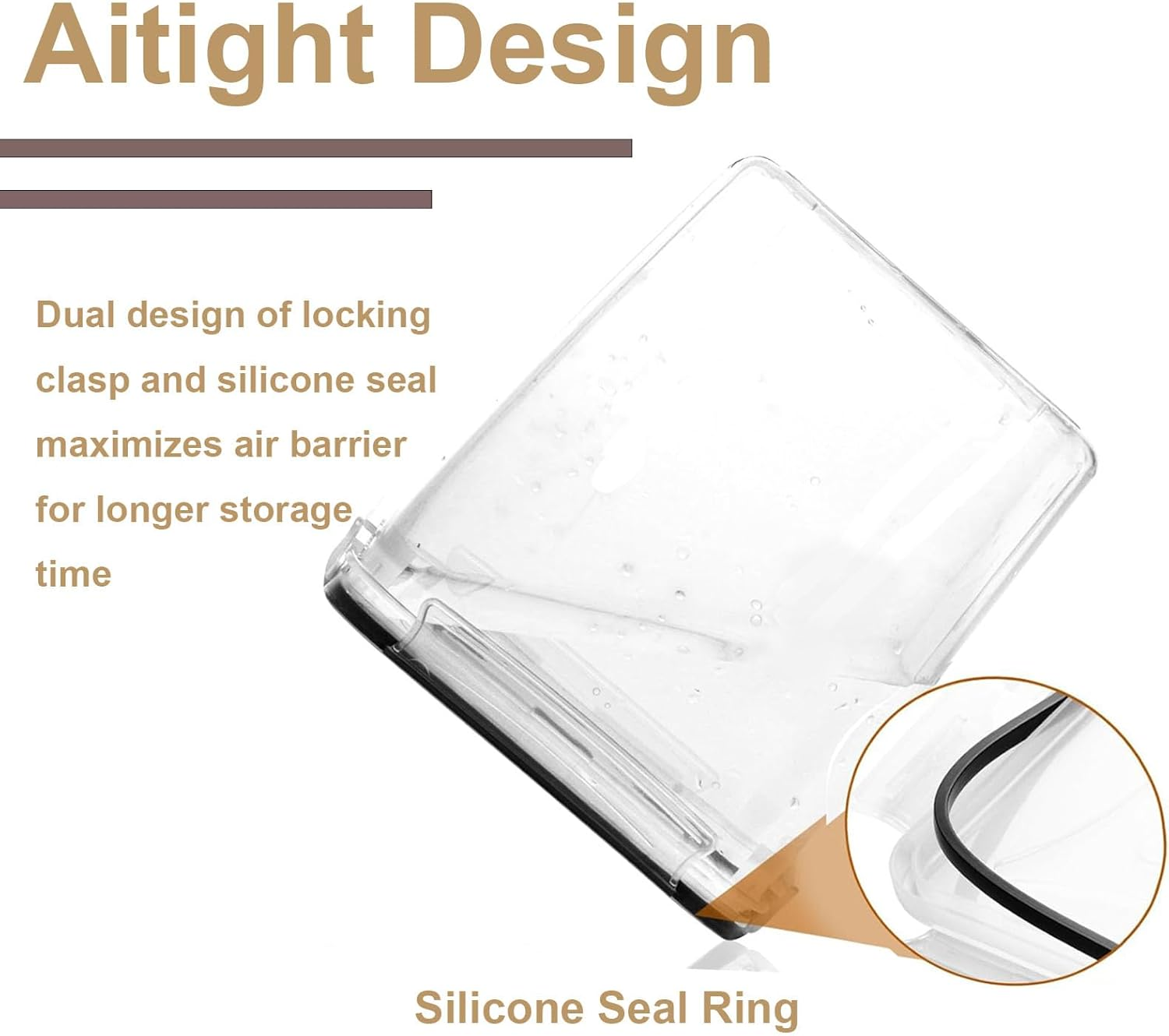 Feshory 4 Pack Extra Large Airtight Food Storage Containers (5.2 L/Each) - Cereal Rice Dispenser, Pantry Organiser with 100% Leak-Proof Lids for Kitchen & Home Organisation image number 1