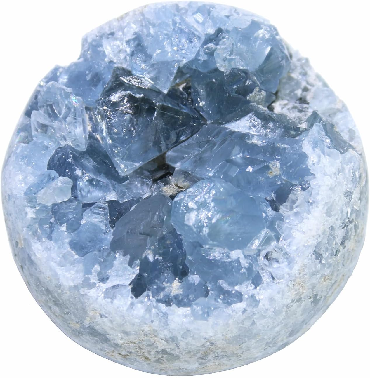 Nvzi Celestite Crystals, Crystal Clusters, Raw Crystals, Witchcraft Crystals, Blue Calcite Crystal, Angelite Crystal, Blue Crystal, Witchcraft Supplies, Crystals and Healing Stones(100-150G)