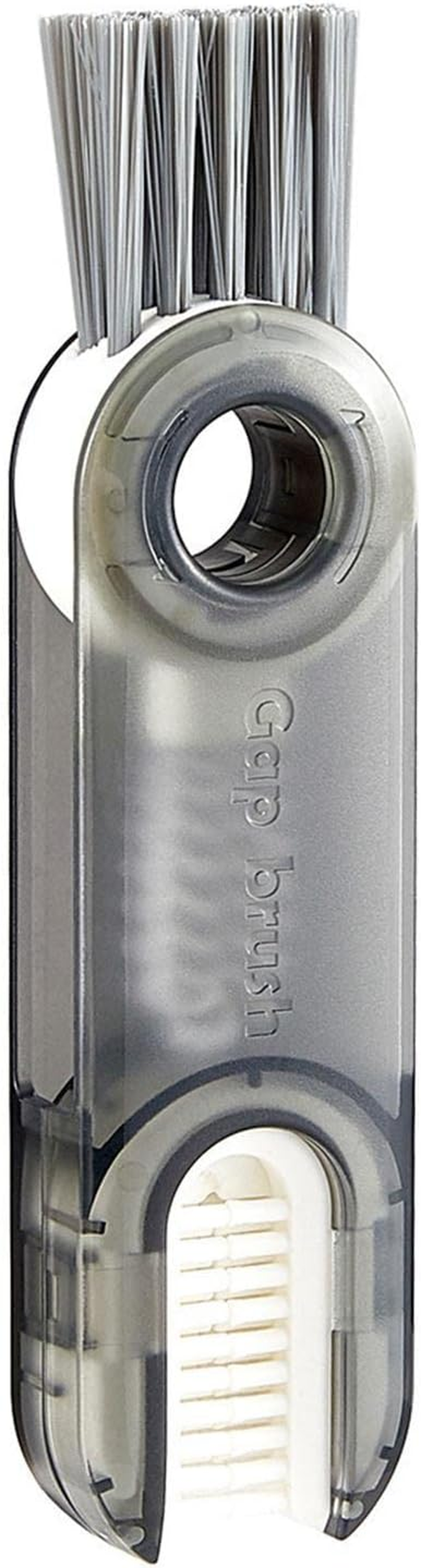 3 in 1 Multifunctional Cleaning Brush, U-Shaped Tiny Bottle Cup Lid Detail Brush Silicone Crevice Cleaning Brush Straw Cleaner Tool for Home Kitchen