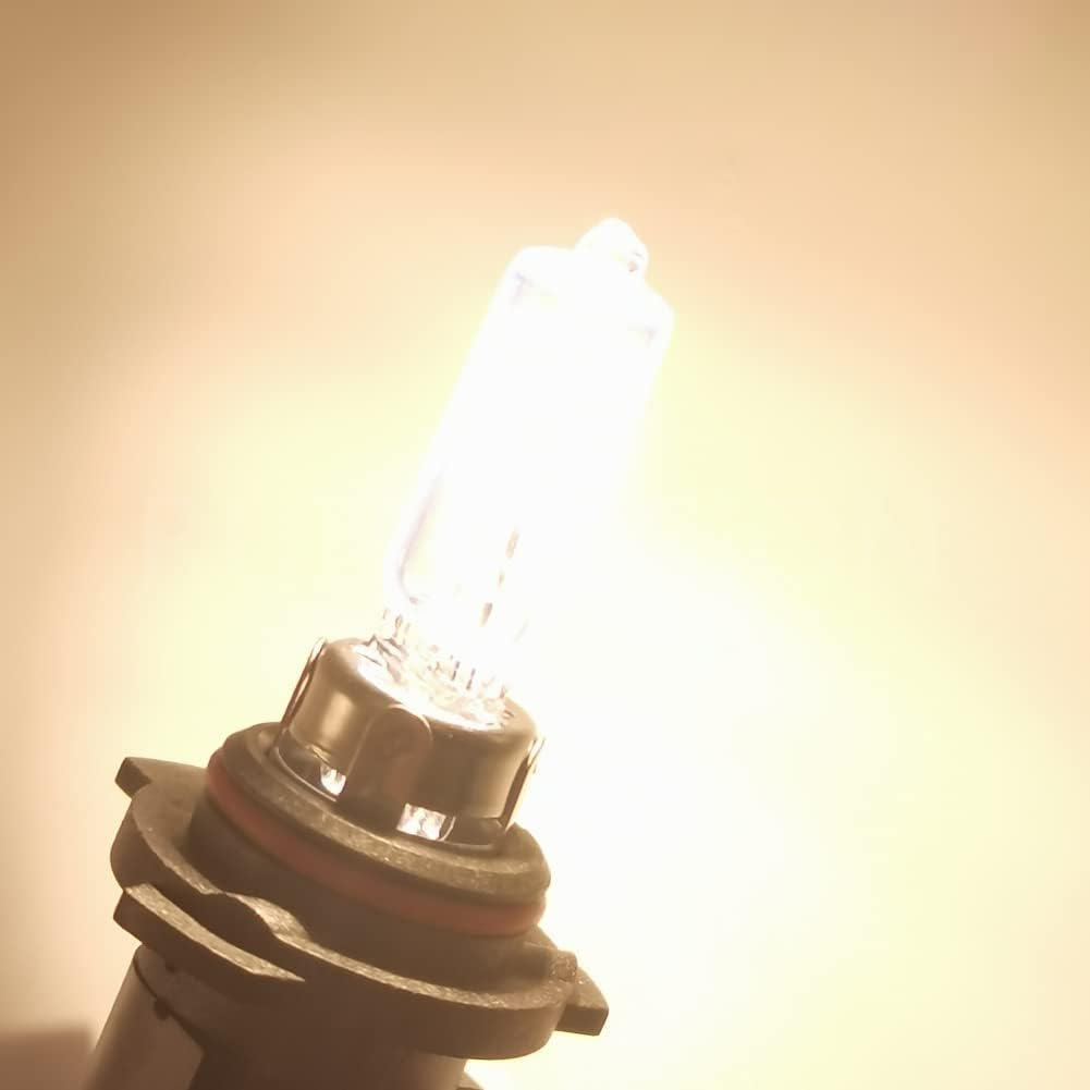 Ruiandsion 2Pcs 9012 HIR2 Standard Headlight Light Bulb 55W 12V Super Bright Yellow Replacement for Halogen Fog Lights image number 1