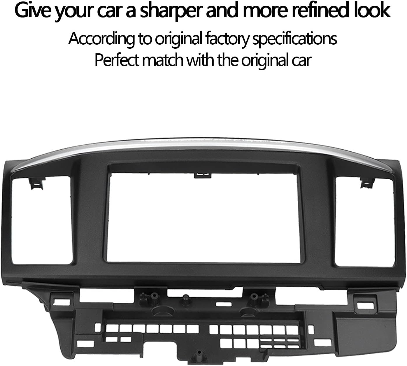 Pergar Audio Panel Frame, 2DIN Dash Kit Car DVD Navigation Stereo Refitting Fascia Fit for MITSUBISHI Lancer/Galant Fortis/Proton Inspira