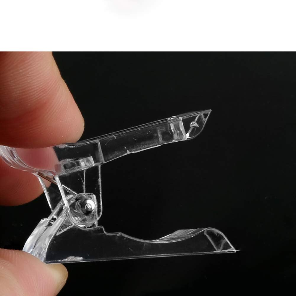 10 PCS Transparent Plastic Nail Tips Clip Finger Polygel Extension Kit Nail Arts Tool for Quick Building Polygel