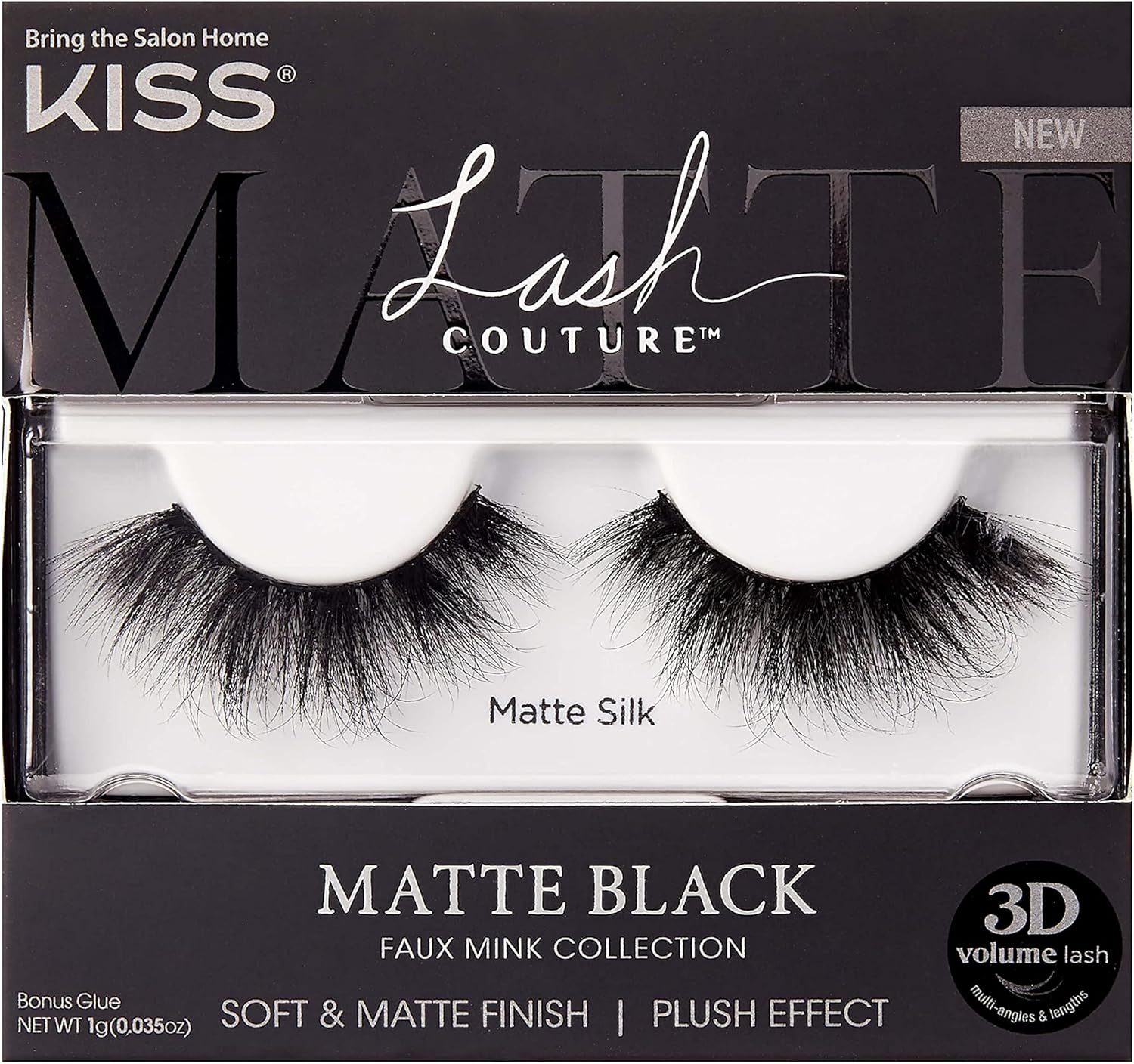 KISS Lash Couture Matte Black Faux Mink Collection 01 image number 2