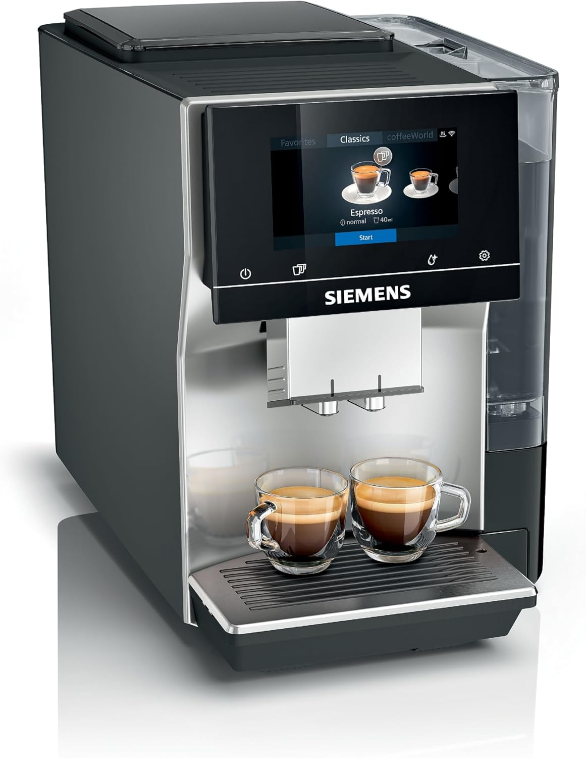 SIEMENS EQ700 Fully Automatic Bean to Cup Coffee Machine, 5" Touch Screen Display, Cold Brew/Slow Brew, Cappuccinatore, 30+ Coffee Beverages, Home Connect, TP715GB1, Morning Haze image number 1