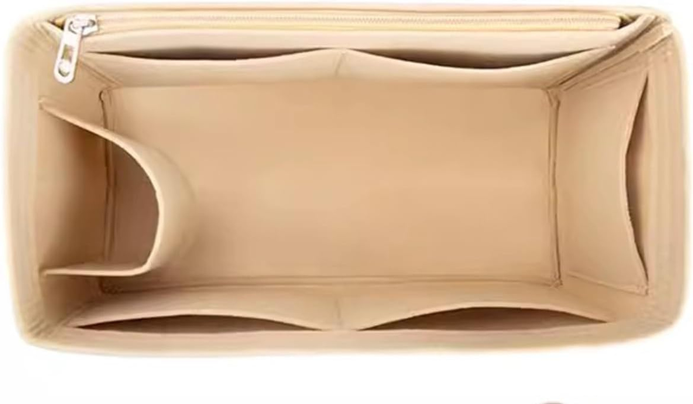 Felt Insert Bag Organizer for LV Speedy 20 25 30 35 Flap Handbag Inner Bag Makeup Travel Purse Storage Tote Bag Accessories, for Speedy30 Red, One Size