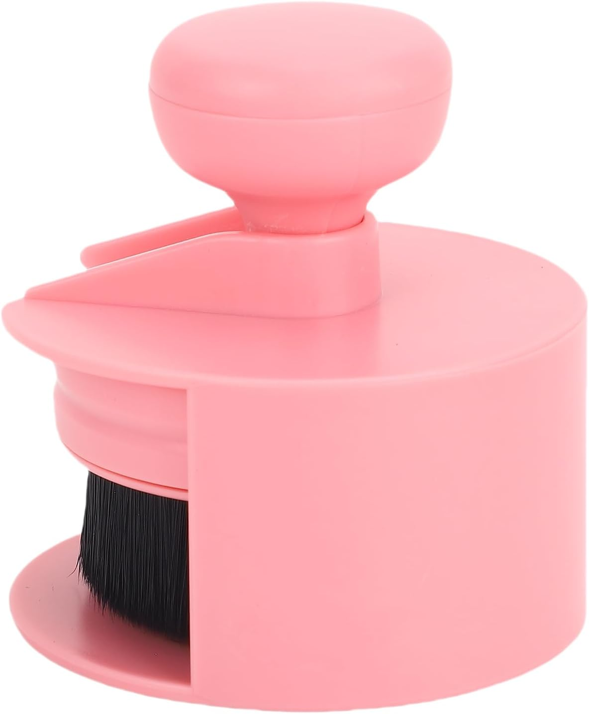 YUYTE Nail Dust Brush Professional Nail Art Dust Cleaning Fluffy Soft round Handle Flat Head with Soft Synthetic Fibres for Manicure Salon Home Use (Pink) image number 5