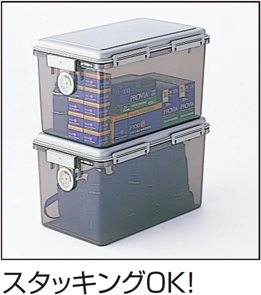Nakabayashi DB-11L-N Capacati Dry Box, Moisture-Proofing, Camera Storage, 3.1 Gal (11 L) Gray