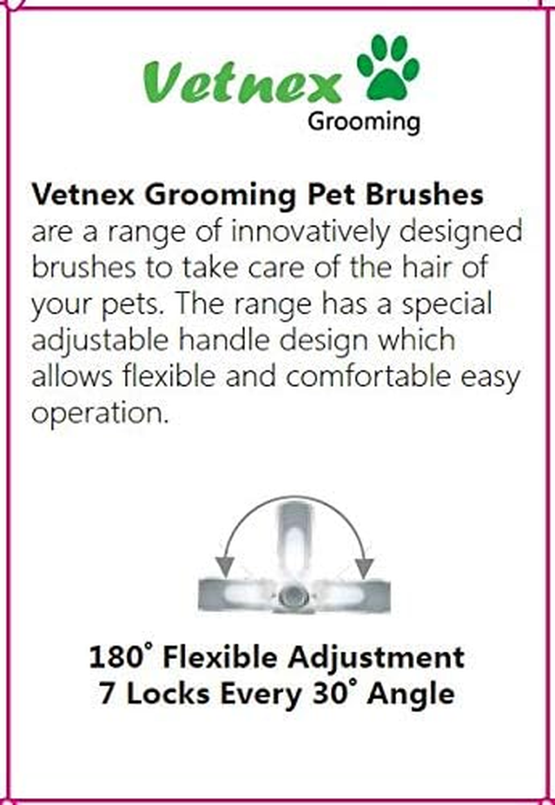 VETNEX GROOMING SELF-CLEANING PIN BRUSH for DOGS (PINK) image number 6