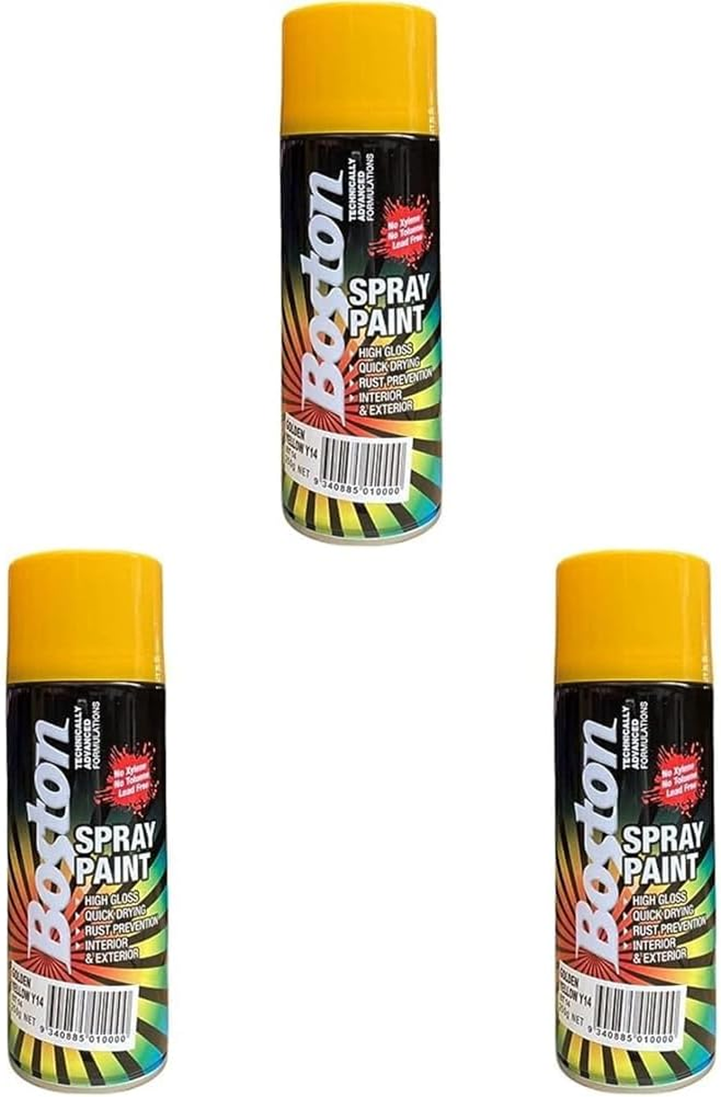 Boston Spray Paint 250 G, Golden Yellow Y14 image number 1