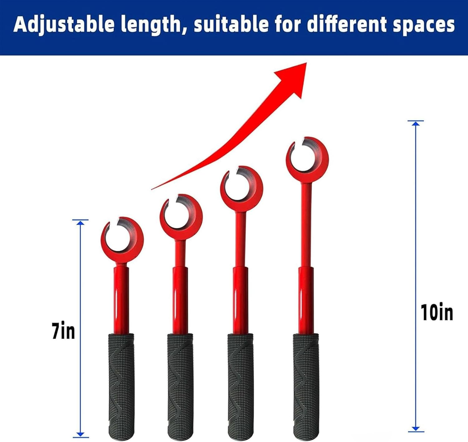 Hinge Gap Adjusting Wrench, 14Mm 18Mm 23Mm 25Mm Door Hinge Adjustment Tool for Residential and Commercial, Door Hinges Repair Tool for Various Doors Hinges Gaps image number 2