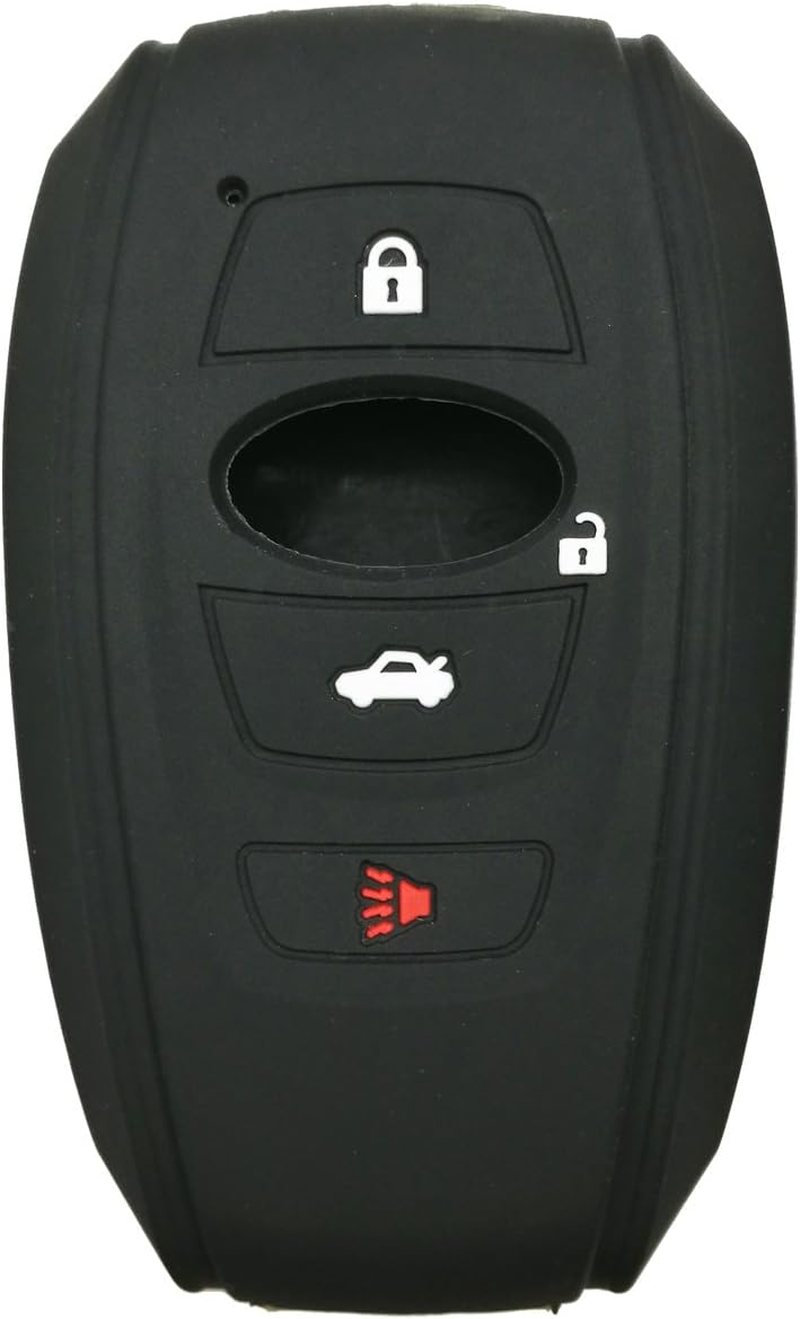 2Pcs Coolbestda 4 Buttons Smart Key Fob Protector Case Cover Keyless Entry Shell for Subaru BRZ 2015-2022 Legacy 2020 2021 2022 2023 Outback Ascent Crosstrek Forester WRX