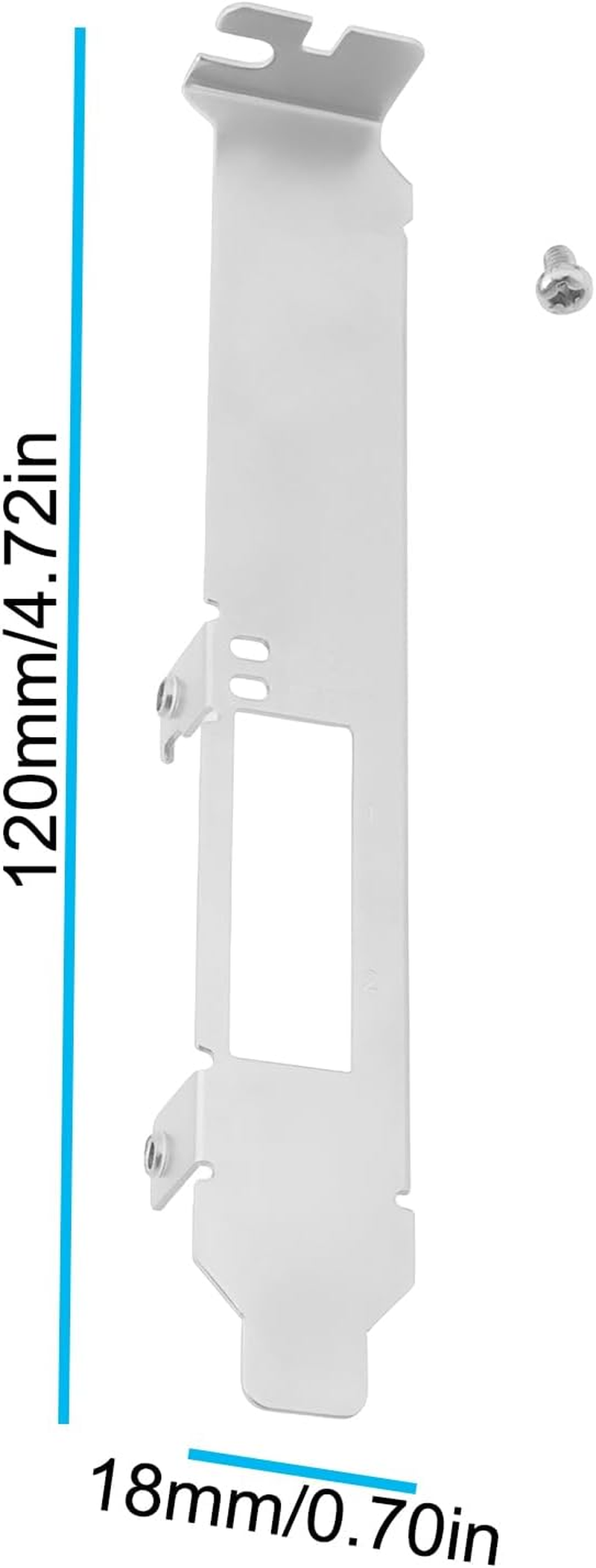 Ecsing 2Pcs Full Height Network Cards Bracket with Screws Compatible with Mellanox CX312B MCX312B-XCCT/XCBT image number 2