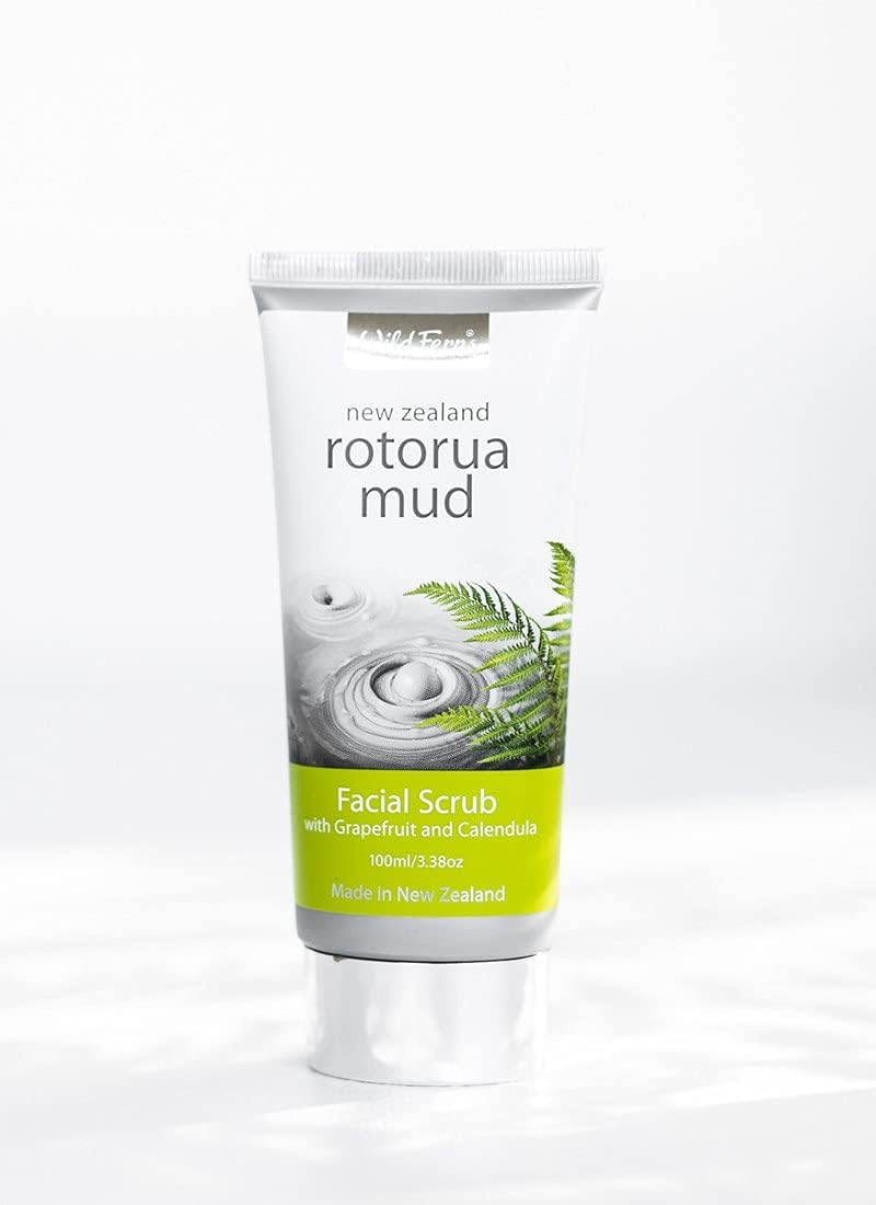 Wild Ferns Rotorua Mud Facial Scrub with Grapefruit & Calendula, 100Ml, Pack of 1 image number 4