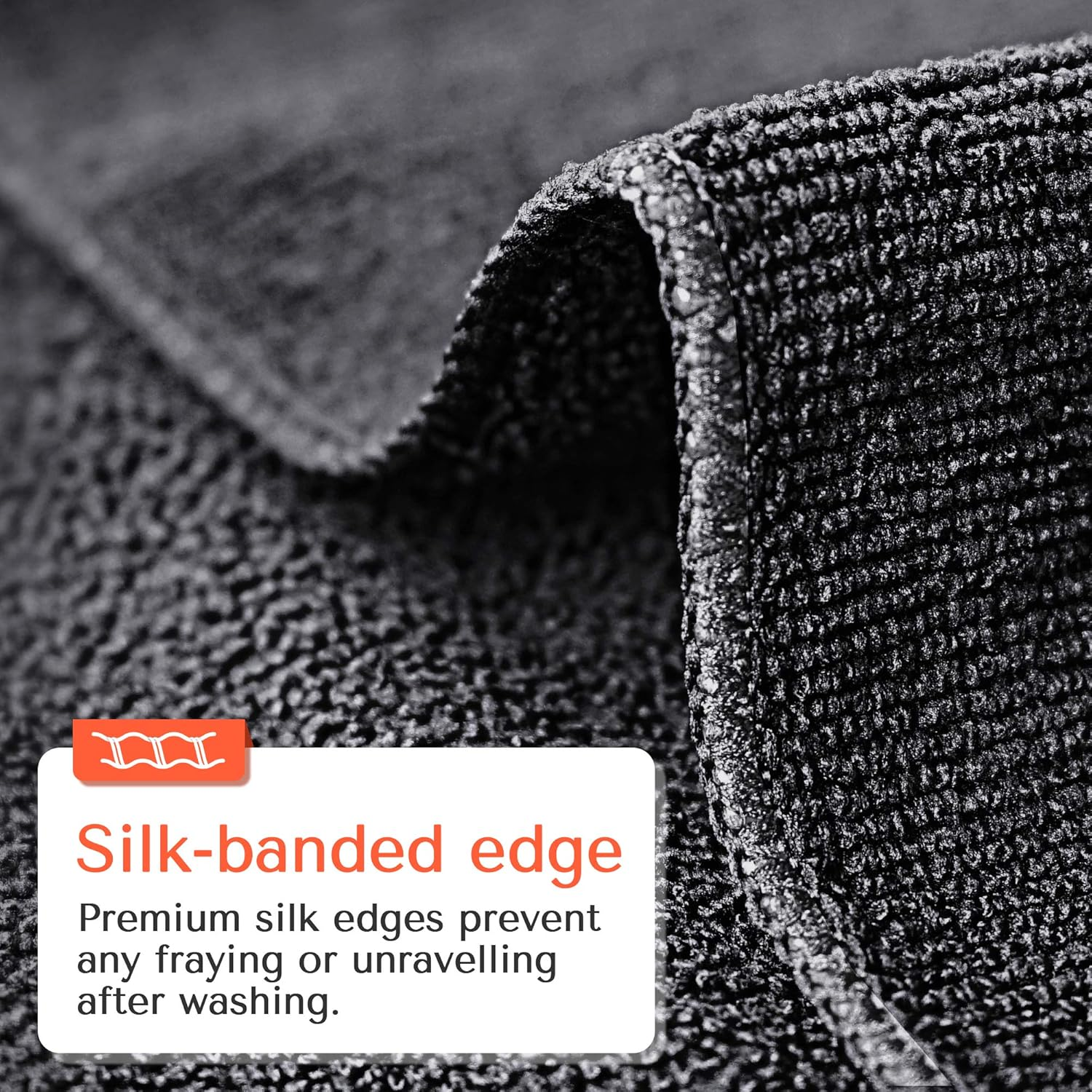 TASALON Microfiber Hair Towel - 10 Pack - Salon Towels - Quick Dry Microfiber Towels - 29 X 16 Inches Ultra-Soft Microfiber Towel for Hair, Facial Towels with Soft Absorbant - Black image number 1