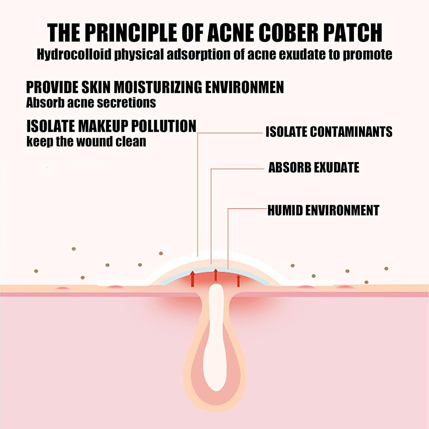 CTOUUGRS Pimple Patches for Face Hydrocolloid Patch Acne Patches Professional 400 Pcs 5 Colors&Sizes(8,10,12,14,16Mm) Starface Pimple Patches Matches Different Size Cute Star Spot Stickers Invisible Zit Absorbing Covering Tea Tree image number 2