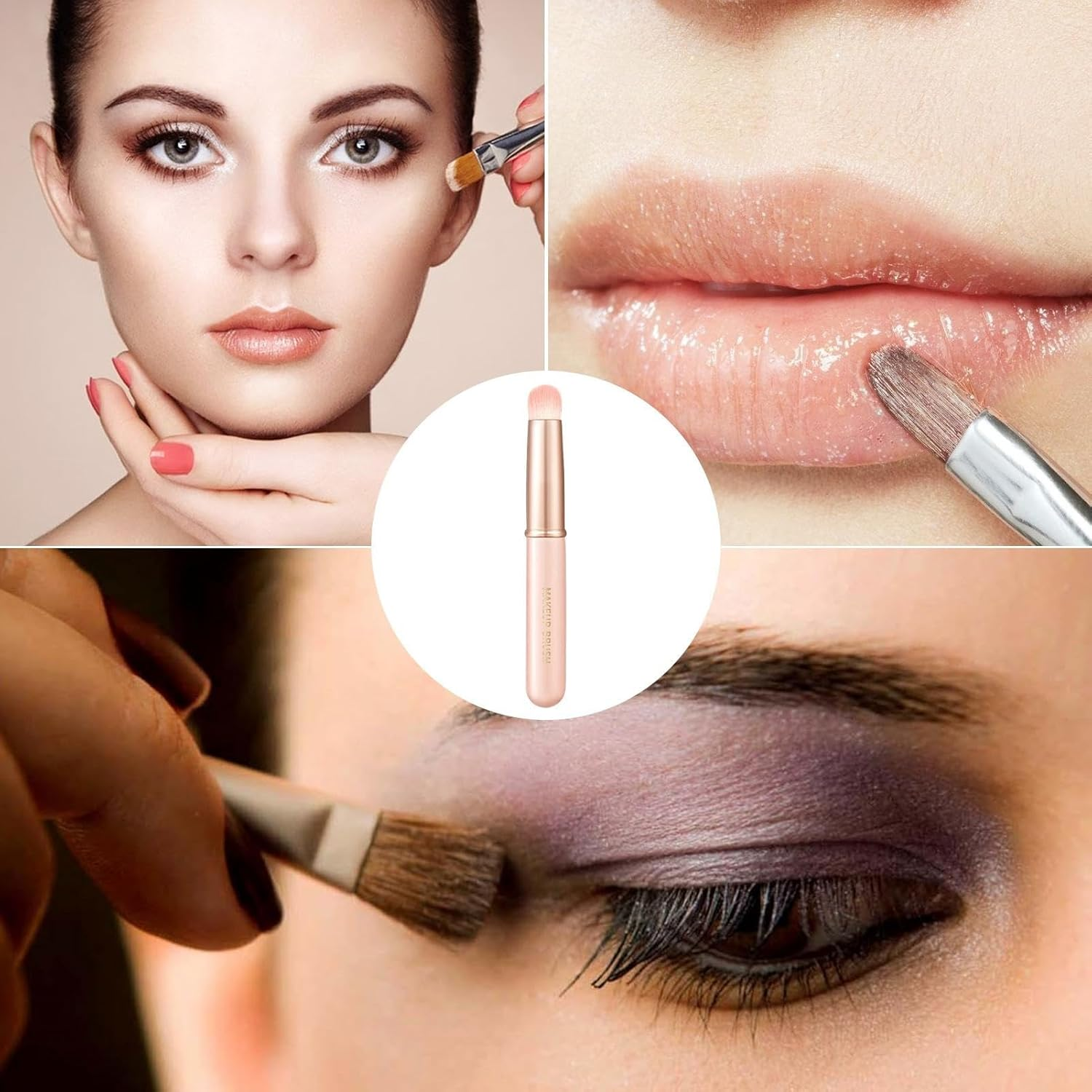 Lip Brush Concealer Brushes | Lipstick Concealer Brushes - Lipstick Applicator Brushes, Multi-Functional Lip Smudger Brush, Lip Makeup Tool for Beginners Borato image number 1