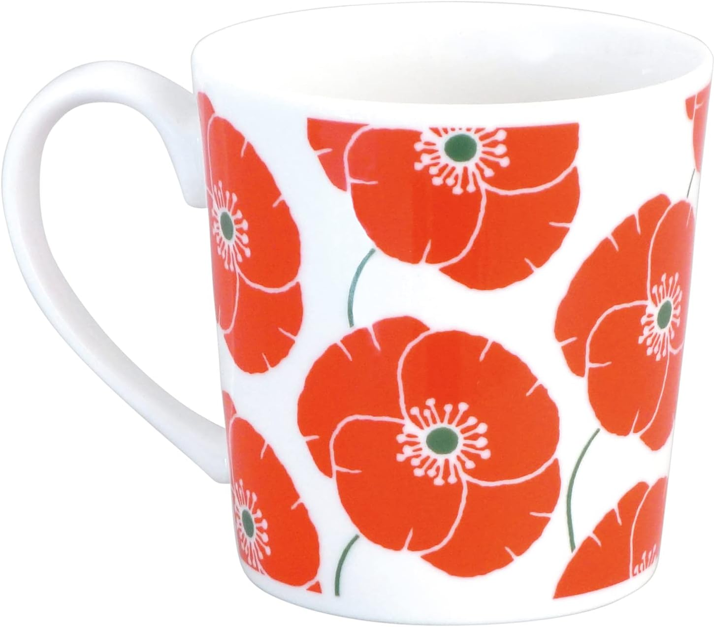 Kaneshotouki 208181 Dick Bruna Miffy Mug, Plenty of Large, Approx. 11.8 Fl Oz (350 Ml), Red Flower, Made in Japan image number 6