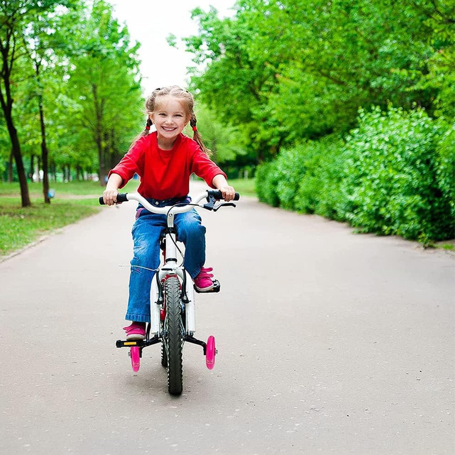 Songholee a Pair of Children'S Bicycle Riding Flash Silent Training Wheels, Suitable for 12-20 Inch Single Speed Bicycles image number 6