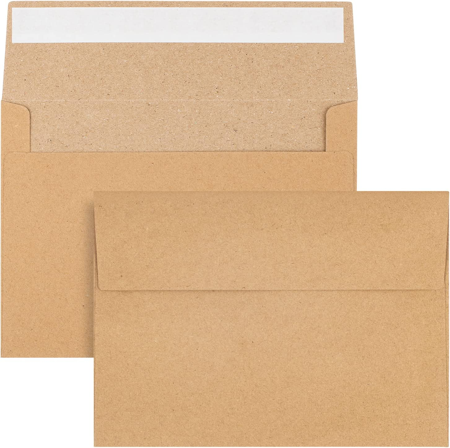 50 Pack Kraft Envelopes 4 X 6 Inch Brown Envelopes,A4 Envelopes, Card Envelopes, Kraft Paper Envelopes, Invitation Envelopes, Postcard Envelopes (Brown) image number 6