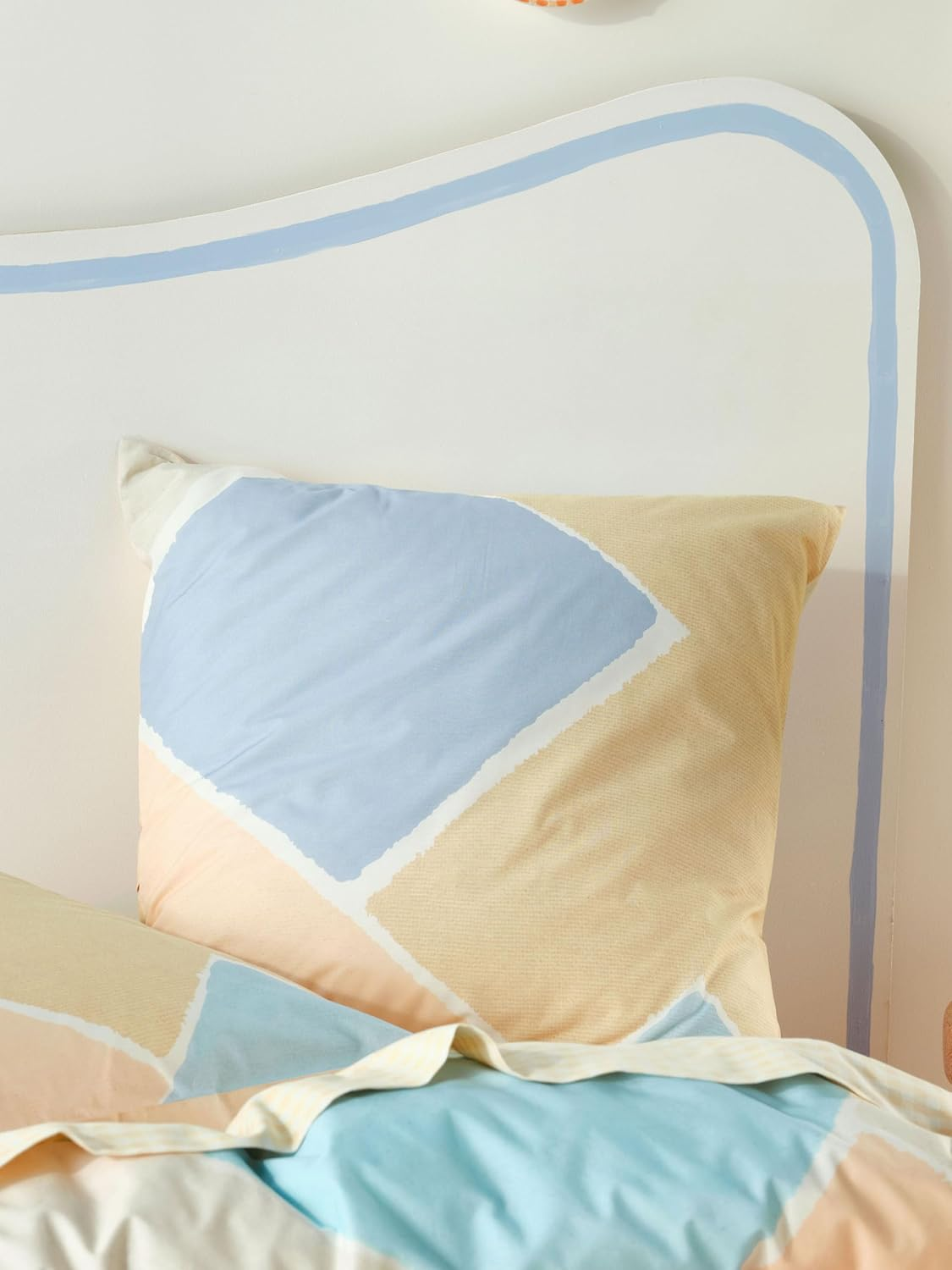 Linen House Orissa European Pillowcase, Blue, 65 X 65 Cm image number 1