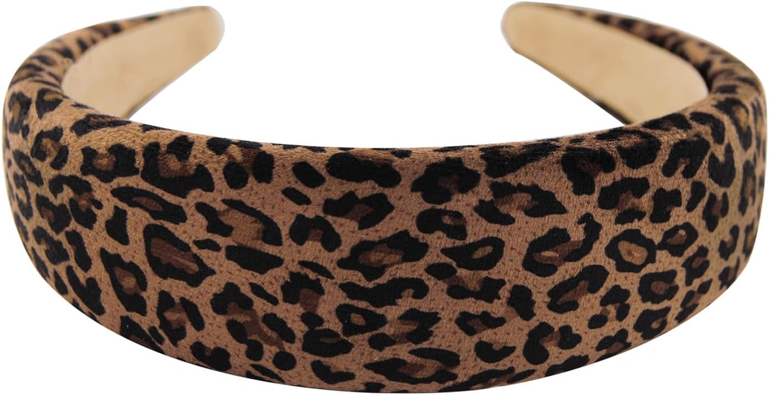 Axy HRK2A Wide Headband with Fabric Padded Candy Colours - Beautiful Headband Hair Accessories (Beige)