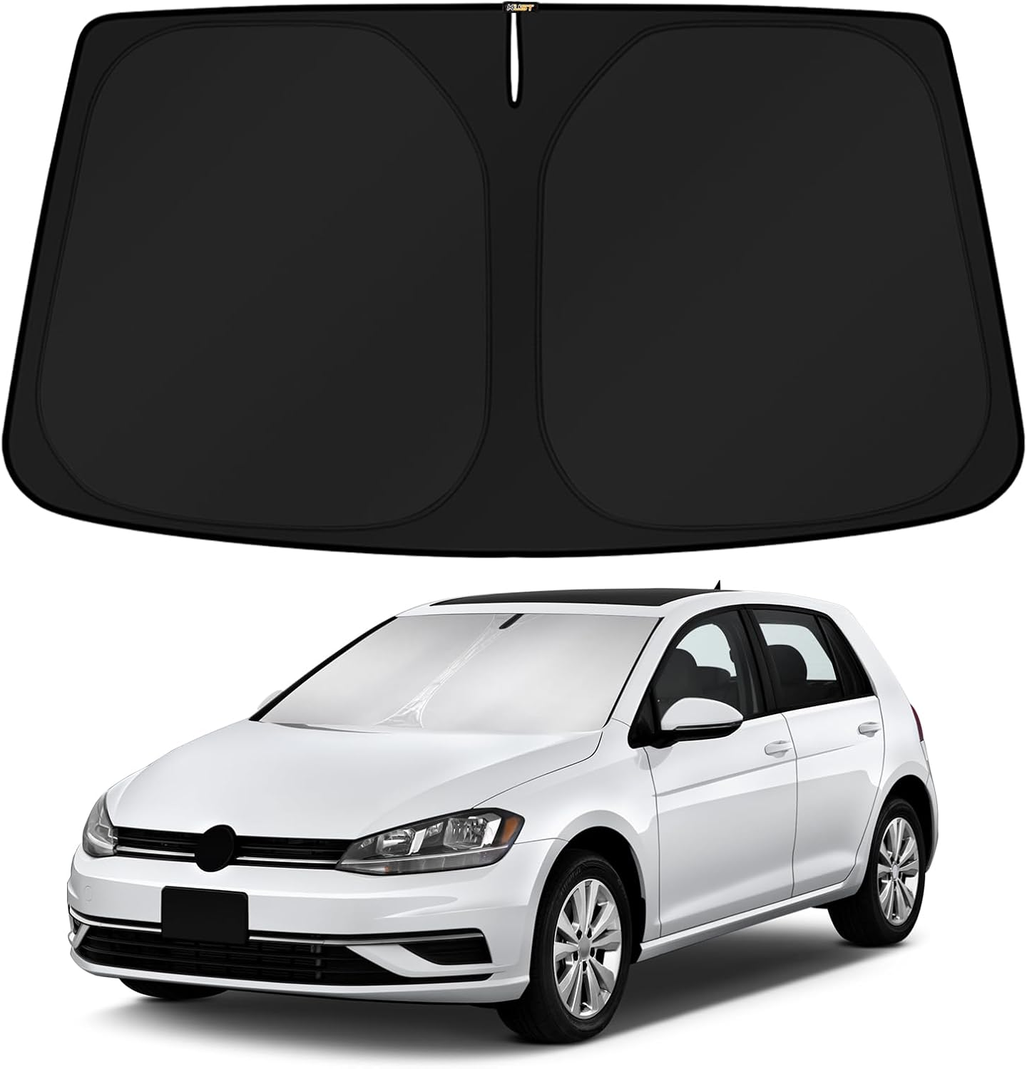 KUST Windshield Sun Shade for 2013-2018 Volkswagen VW Golf MK7 Window Sunshade Sun Visor Protector Foldable Blocks UV Rays Keep Your Car Cooler image number 4