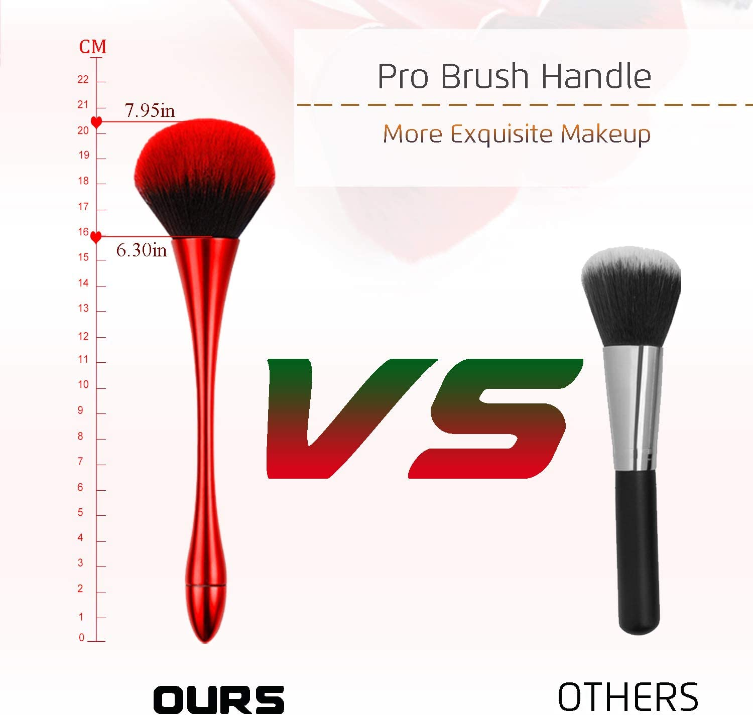 10PCS Makeup Brushes, Kabuki Brush, Foundation Eyeshadow Powder Lip Eyebow Brush Kit, Upgrade Plating Handle, with Cosmetics Bag, Concealer Premium Professional Luxury， image number 1