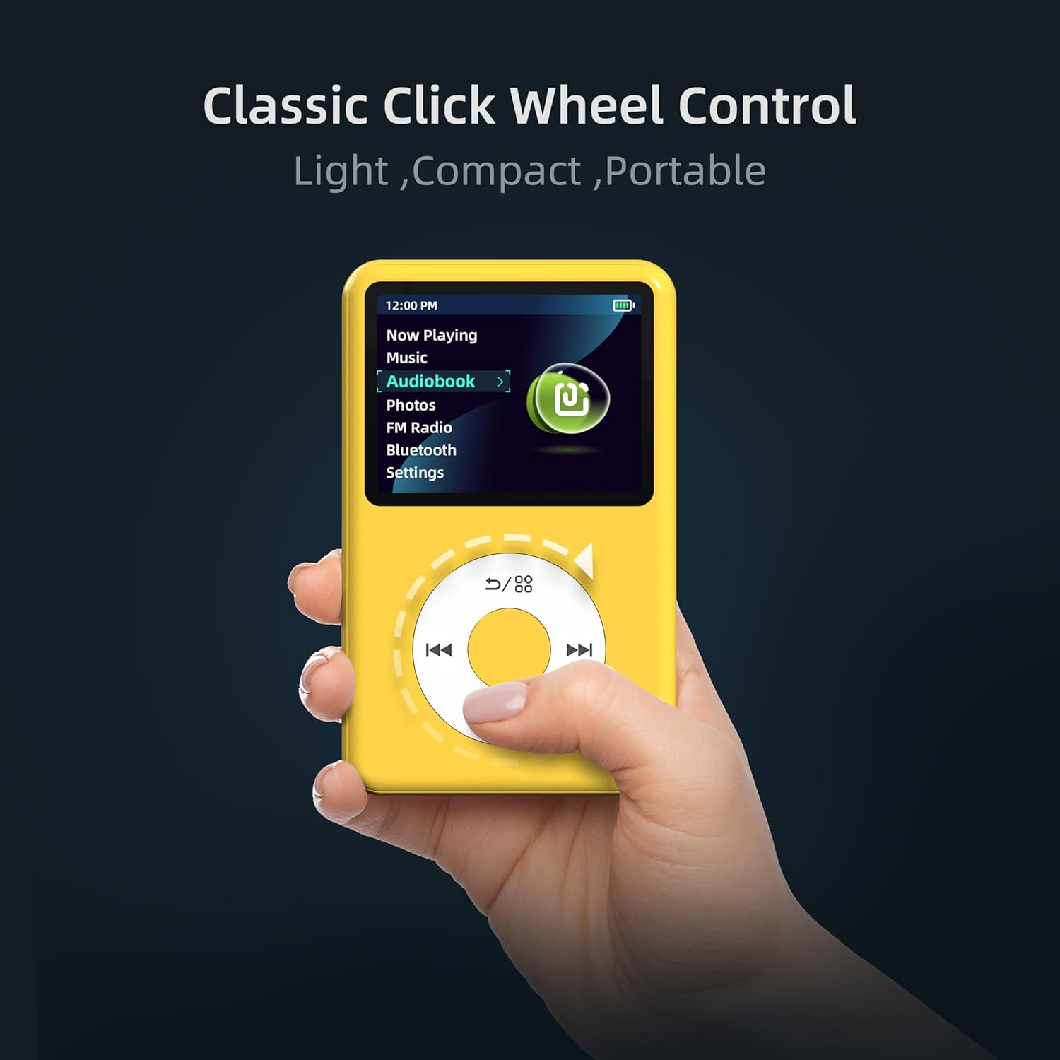 Y1 Mp3 Player with Bluetooth 128G Innioasis Version Upgrade Portable Mini Hifi Sound Bluetooth Walkman Digital Music Player 2.4" Screen Nice 2025 Yellow