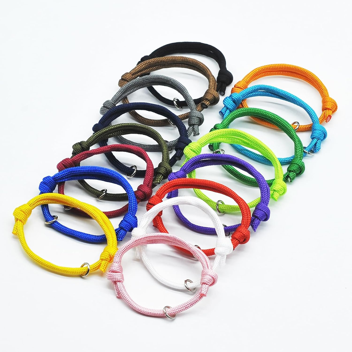 JJWNMLL 16Pcs Puppy ID Collars,Newborn Kitten Collars, Soft Polyester Collars Adjustable Puppy ID Bands Identification Puppy Collar for Dog Kitten Newborn Pet Identification,Multi Coloured (S,12-20CM) image number 1