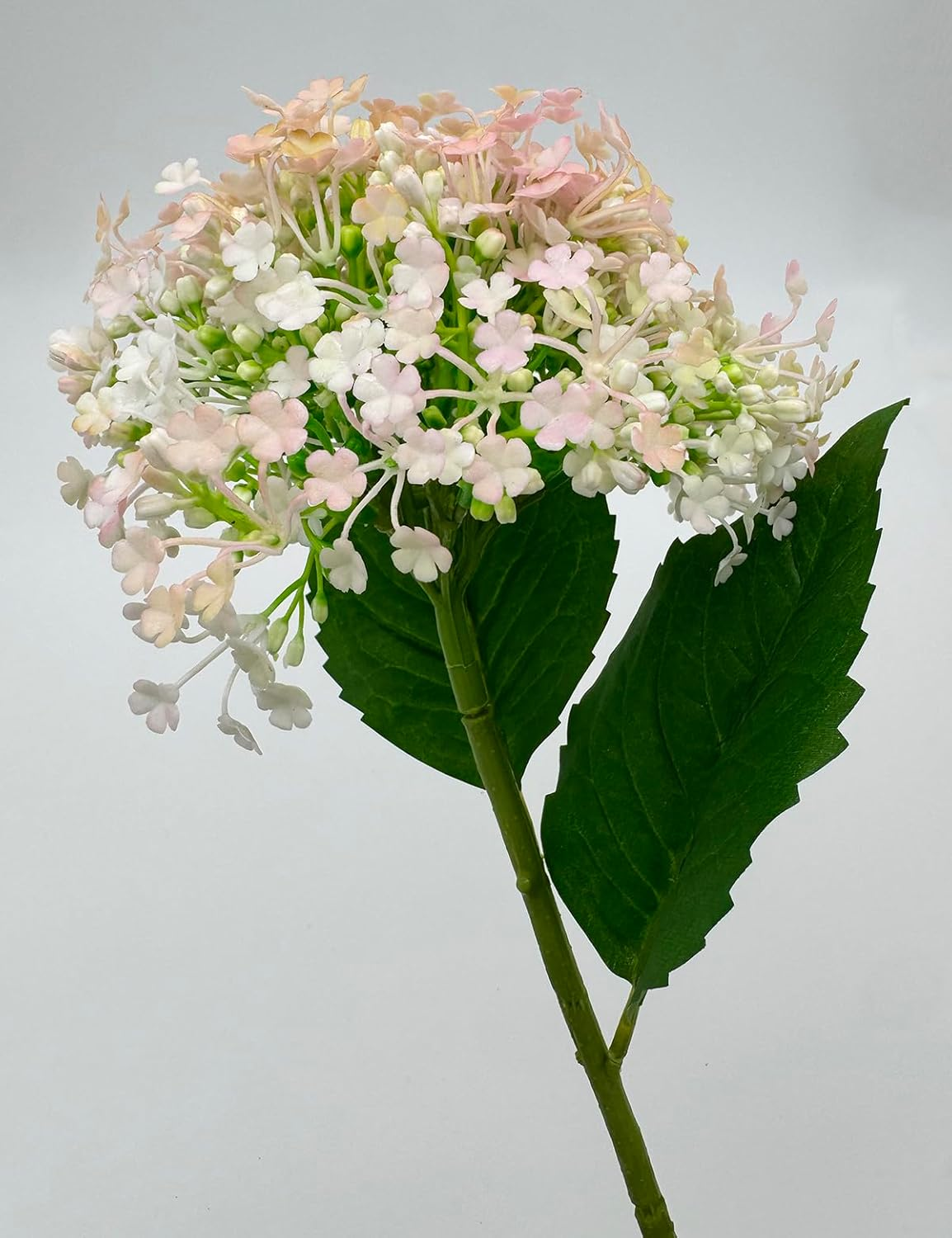 Virellisee 6 Pack Artificial Hydrangea Flowers 19 Inch Fake Plastic Floral Arrangements for Outdoor Indoor Wedding Christmas Home Office Table Decor (Pink)