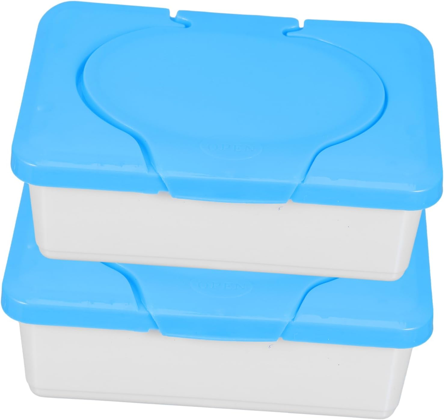 Ciieeo 2Pcs Cleansing Towel Box Refillable Wipes Holder Portable Wipe Container for Travel Nursery Organizer Convenient Dispenser