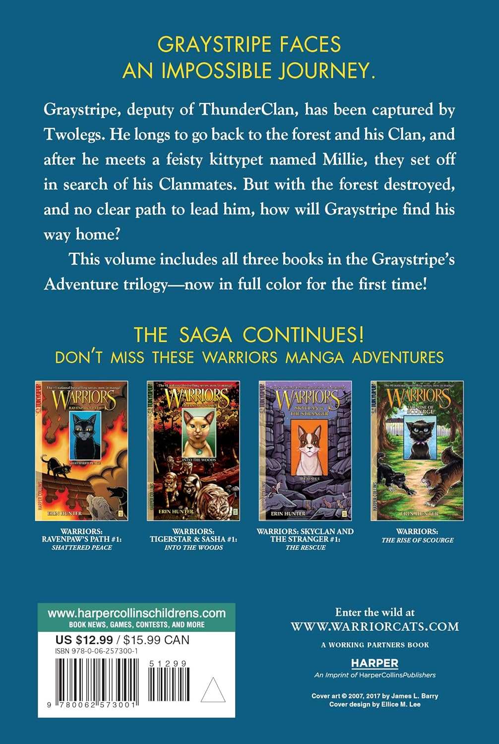 Warriors Manga: Graystripe'S Adventure: the Lost Warrior, Warrior'S Refuge, Warrior'S Return image number 1