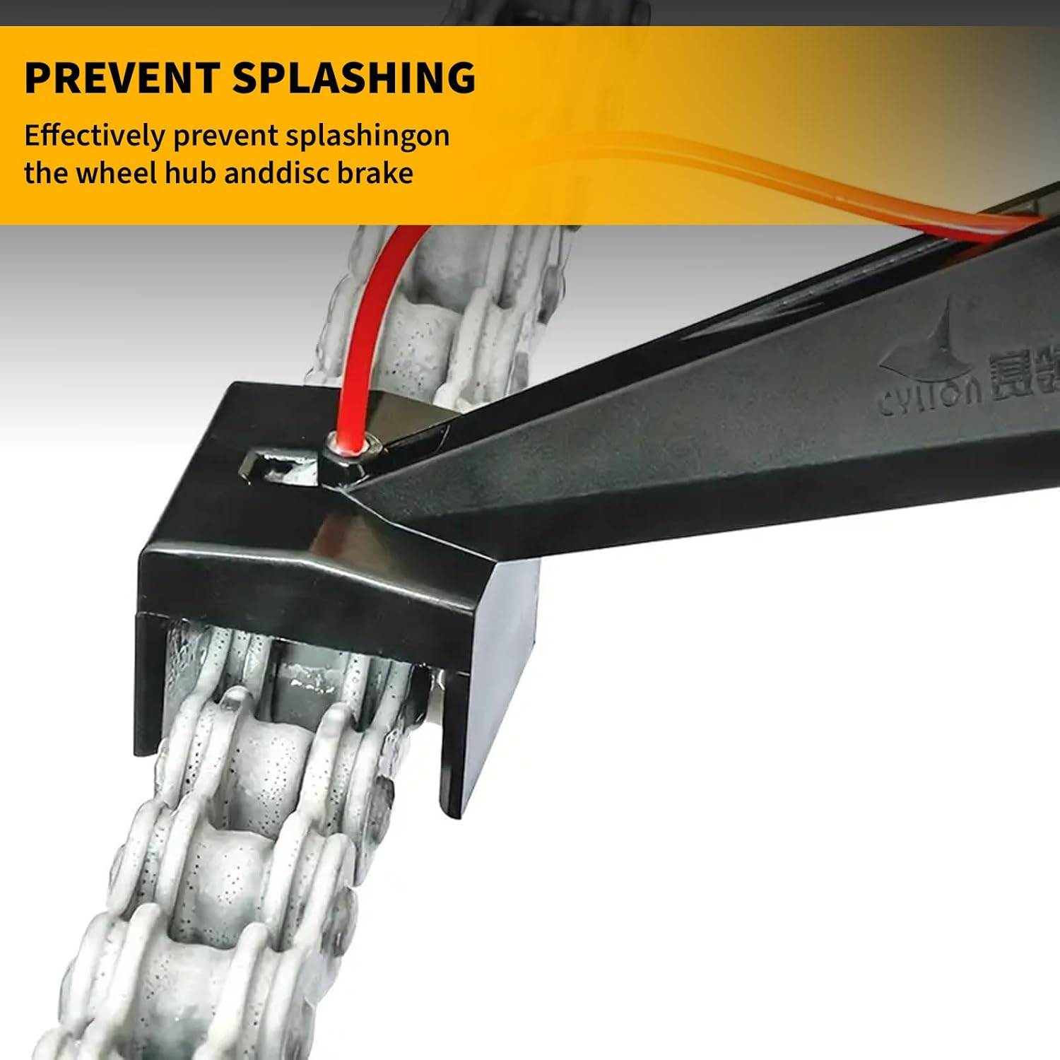 MAEZOE Motorbike Chain Oiler Aid, Motorcycle Chain Lube Messfree Applicator, Multifunctional Tool for Chain Lube, Wax, Chain Degreaser image number 6